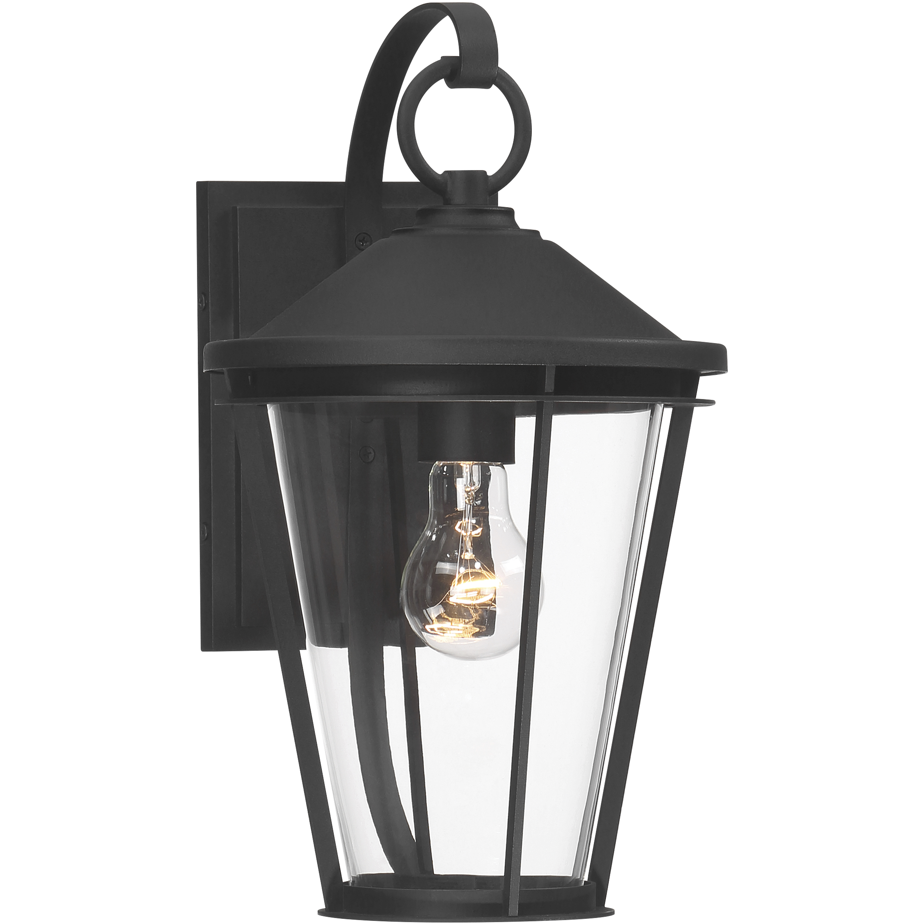 Outremont 1 Light 15.25 inch Sand Coal Black Outdoor Wall Lantern