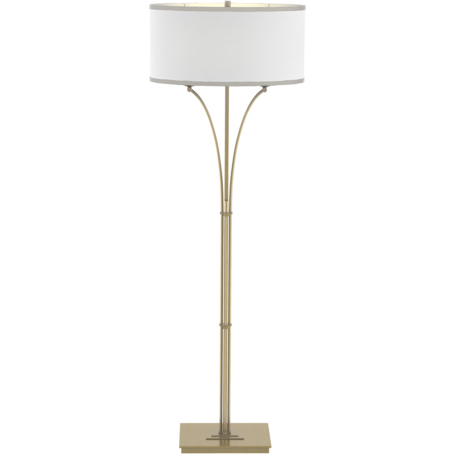 Formae 58.1 inch 100 watt Modern Brass Floor Lamp Portable Light in Natural Anna