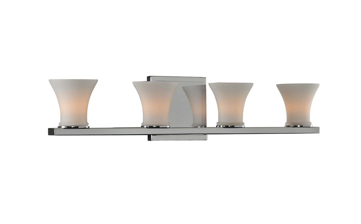 Morro Bay 4 Light 21 inch Chrome Vanity Light Wall Light