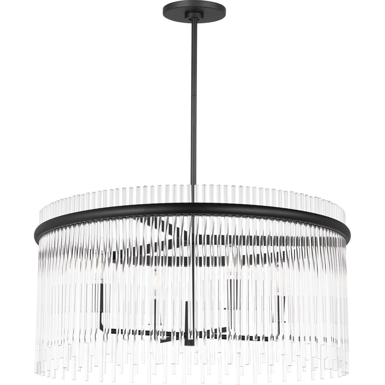 Drew & Jonathan Finley 4 Light 24 inch Midnight Black Chandelier Ceiling Light