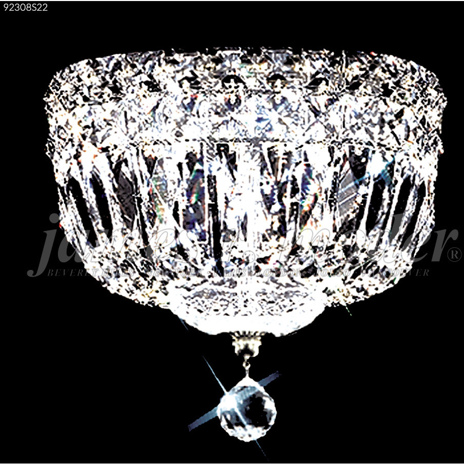 Prestige 3 Light 8 inch Silver Flush Mount Ceiling Light