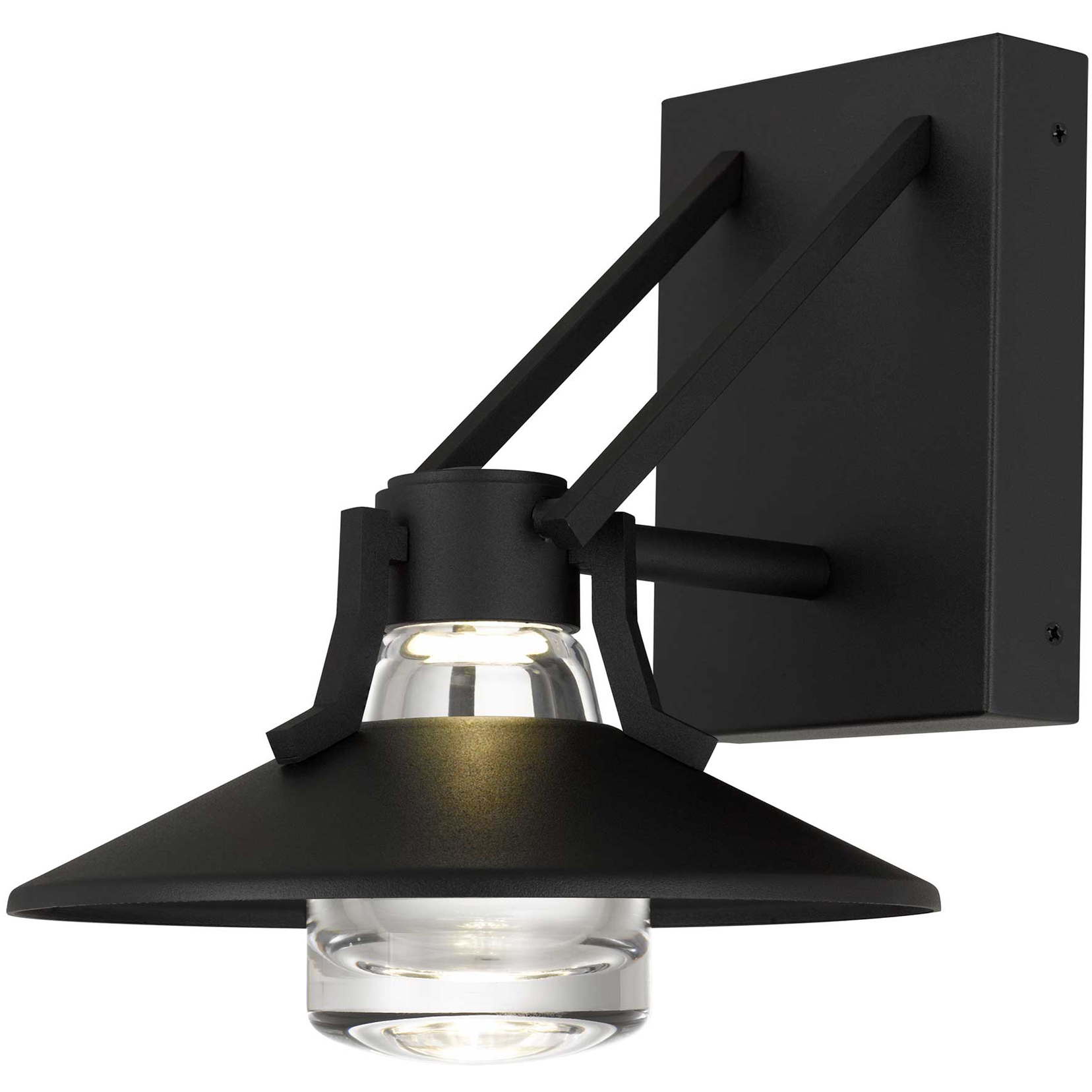 Radiant LED 9 inch Sand Black Outdoor Wall Sconce