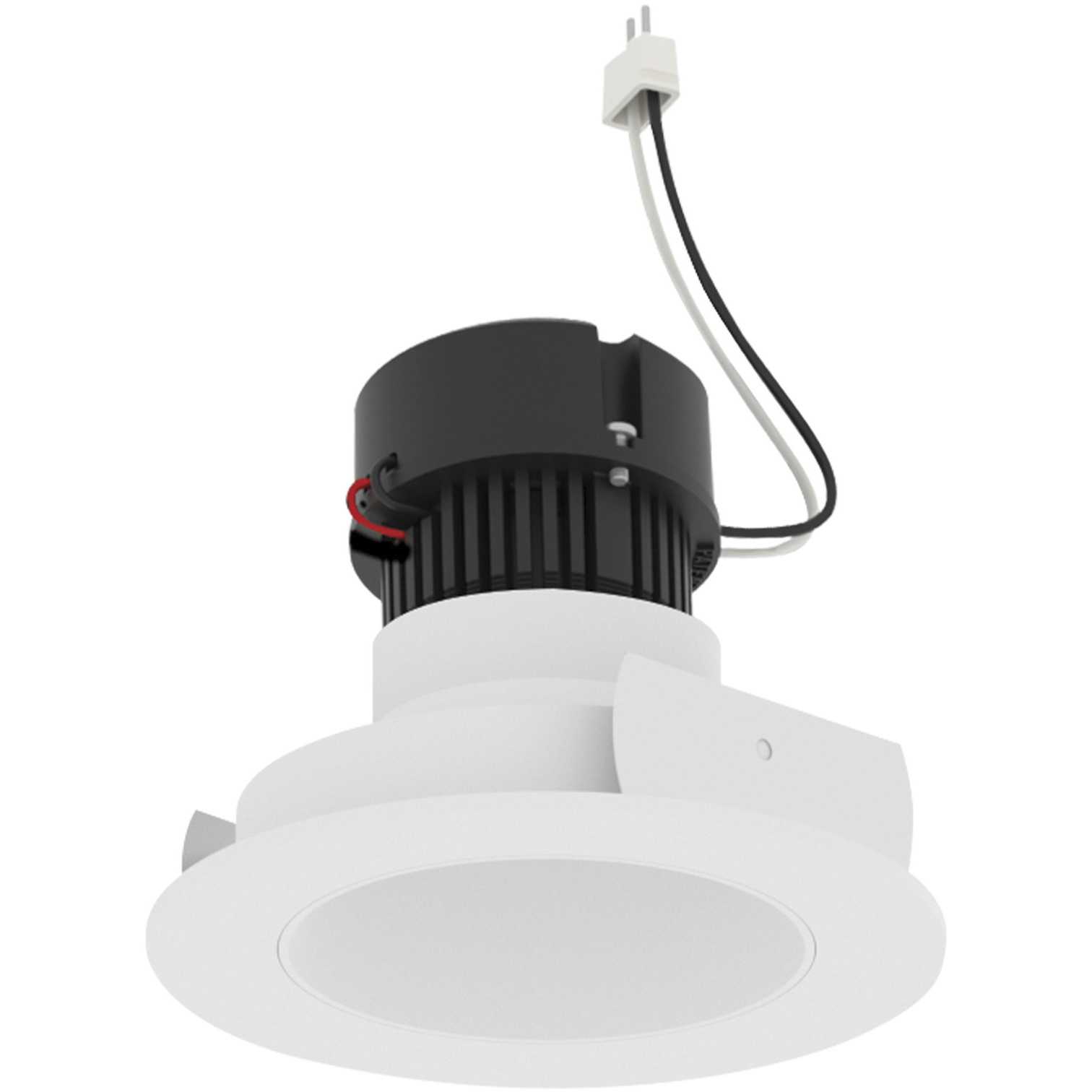 Pearl Warm White Reflector / Warm White Flange LED Round Retrofit Reflector in 3500K, 4" Retrofit