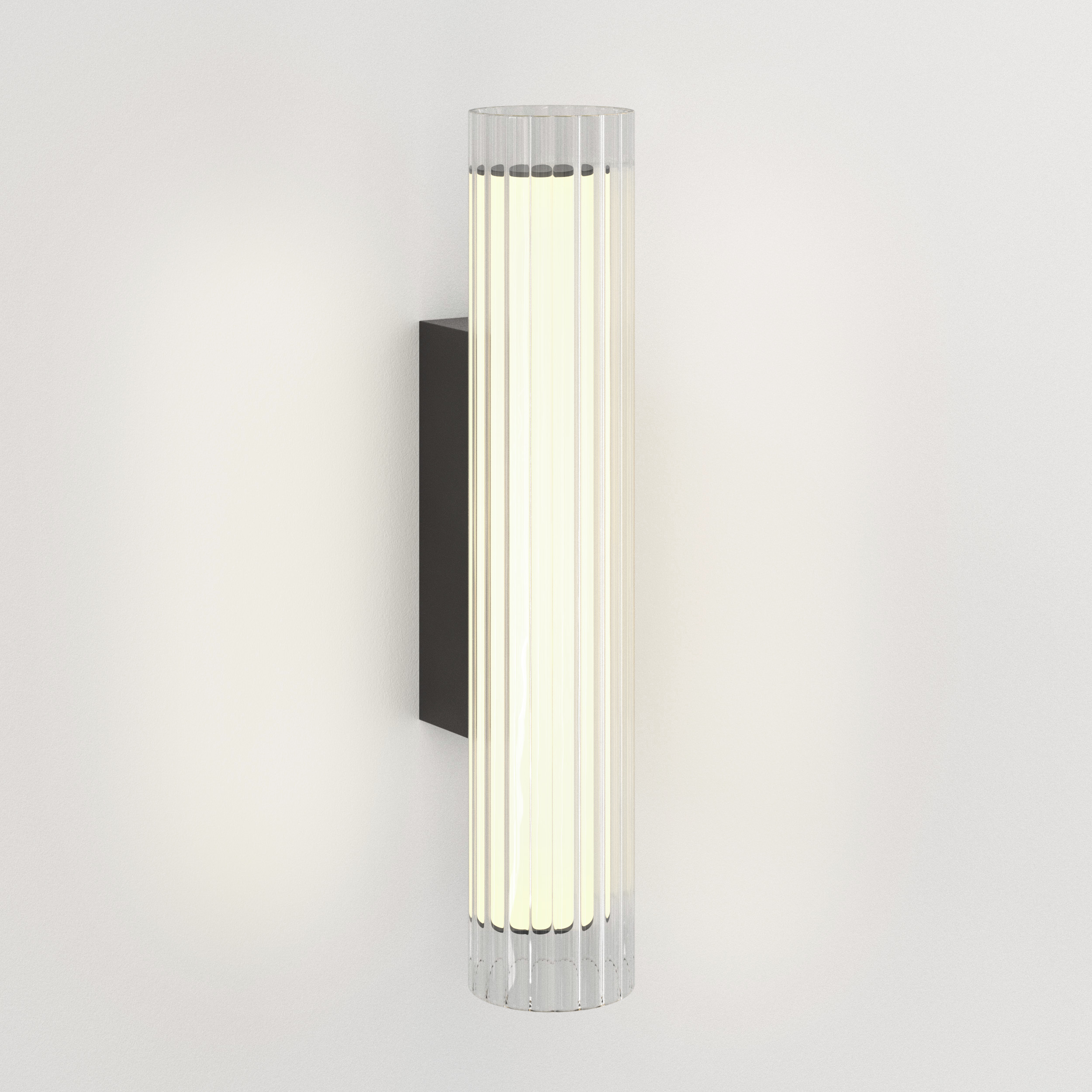 io LED 5.28 inch Matte Black Bathroom Wall Light