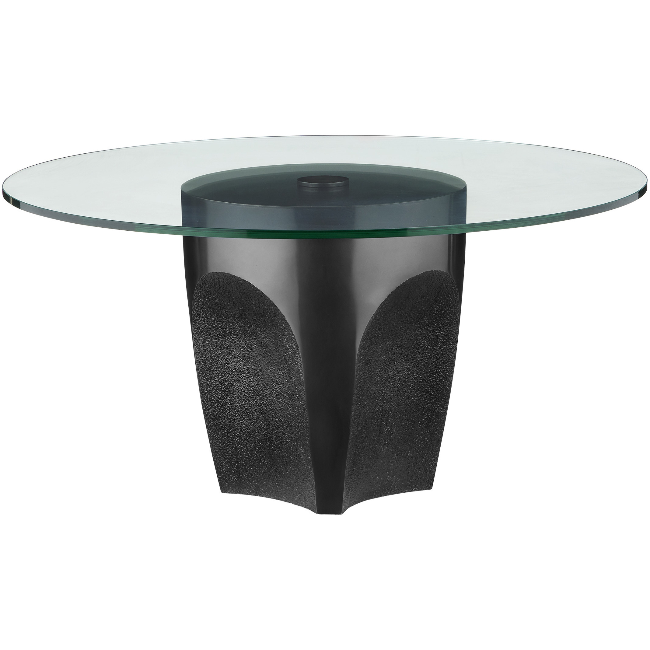 Lemy 36 inch Black and Clear Cocktail Table