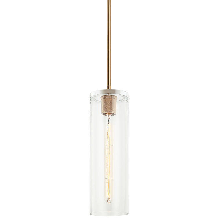 Lincoln 1 Light 4.75 inch Aged Gold Brass Pendant Ceiling Light