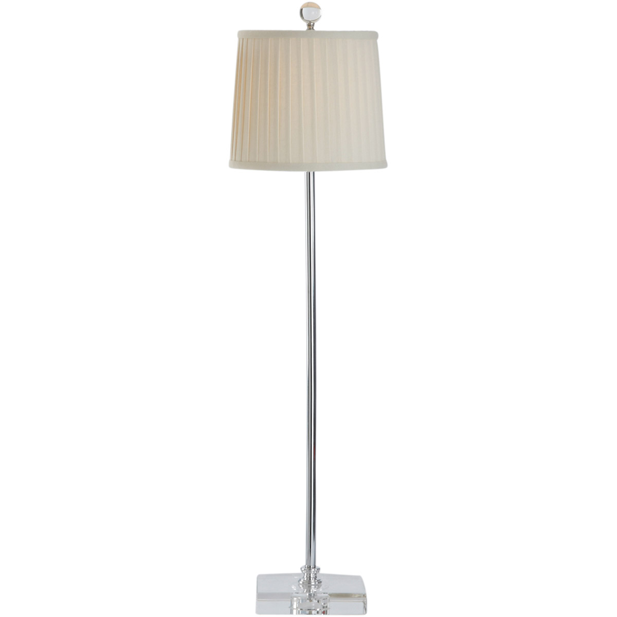 Chelsea House 30 inch 60.00 watt Polished Nickel/Clear Buffet Lamp Portable Light