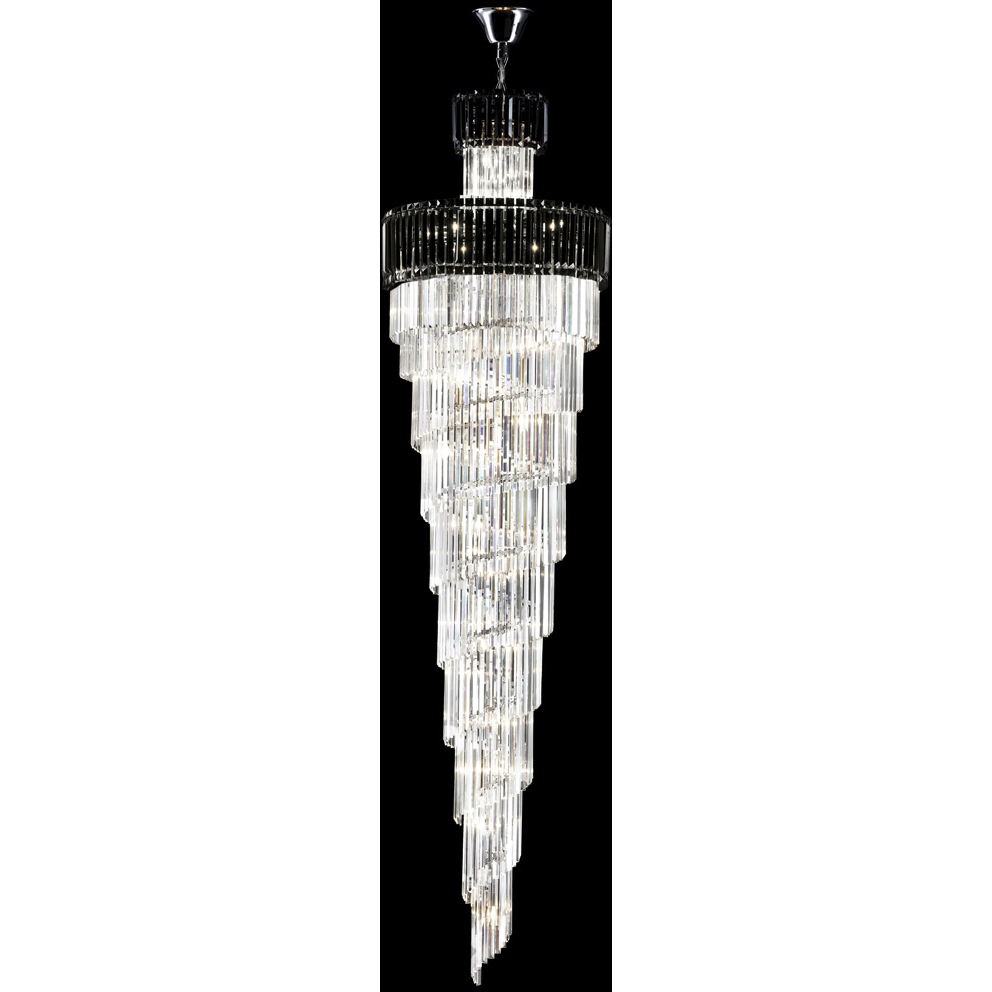 Contemporary Europa 39 Light Silver Entry Chandelier Ceiling Light
