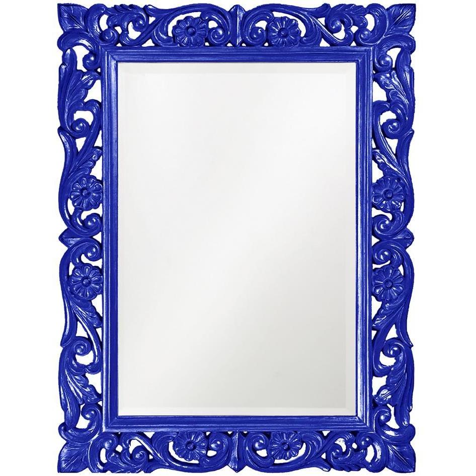 Chateau 42 X 31 inch Glossy Royal Blue Wall Mirror