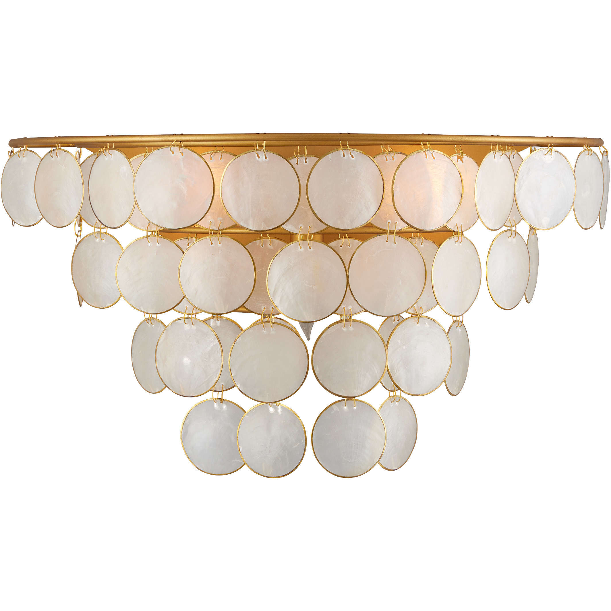 Bon Vivant 3 Light 20 inch Contemporary Gold Wall Sconce Wall Light