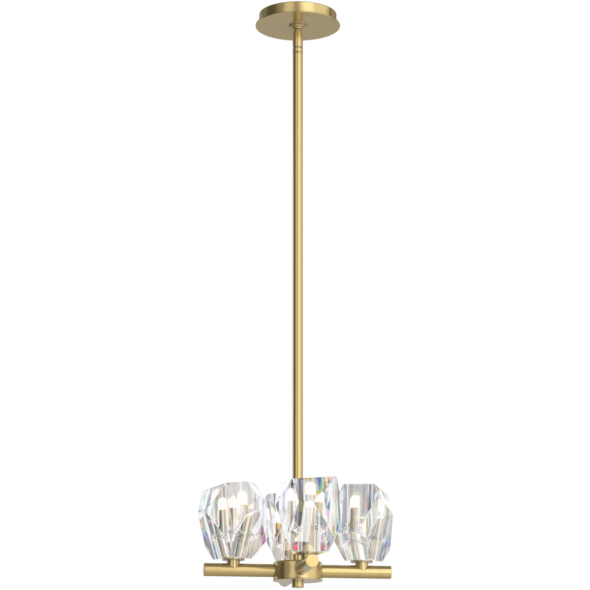 Gatsby 4 Light 11.6 inch Modern Brass Semi-Flush/Pendant Ceiling Light