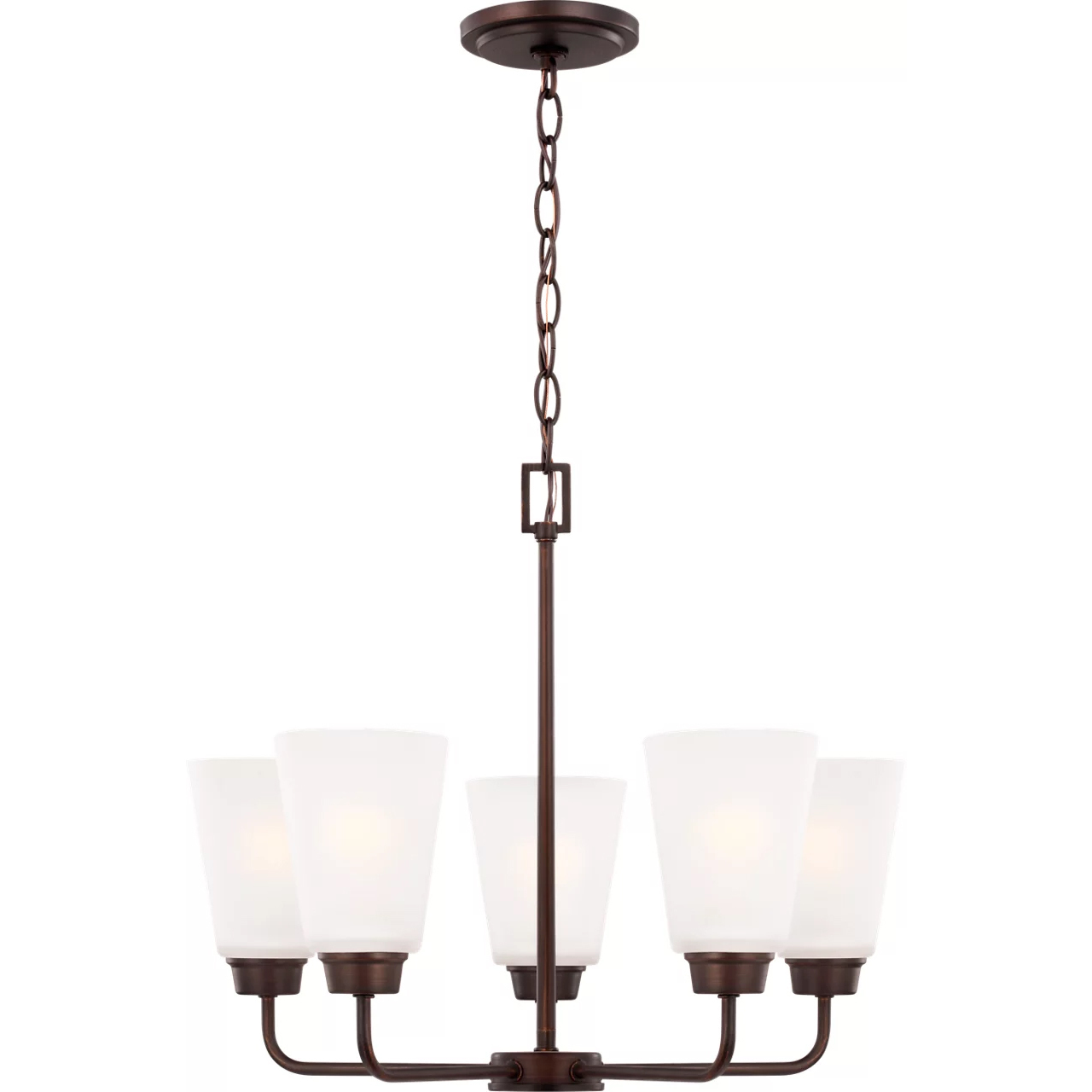 Kerrville 5 Light 20.38 inch Bronze Chandelier Ceiling Light