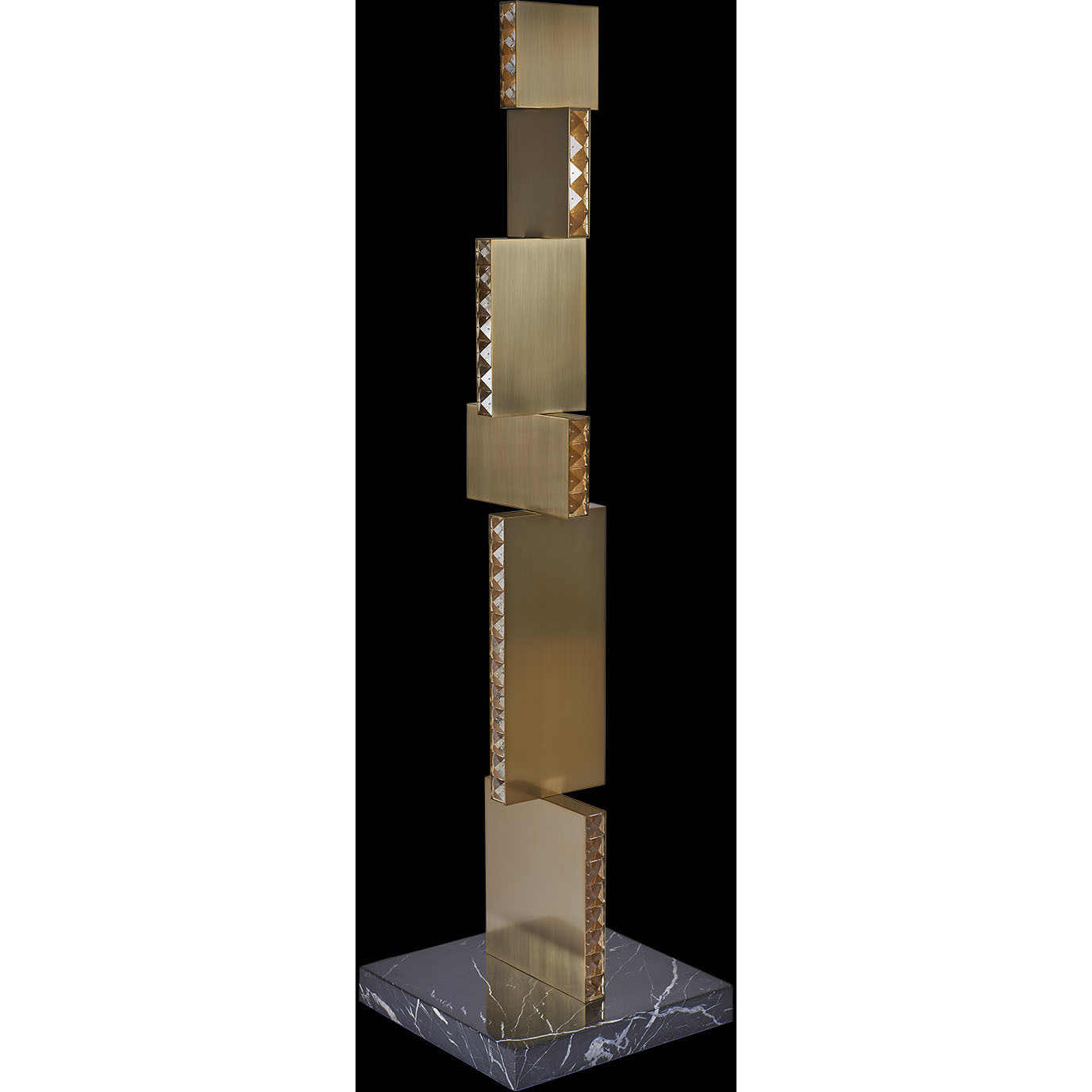 Franco 70 inch 68.00 watt Winter Brass Floor Lamp Portable Light