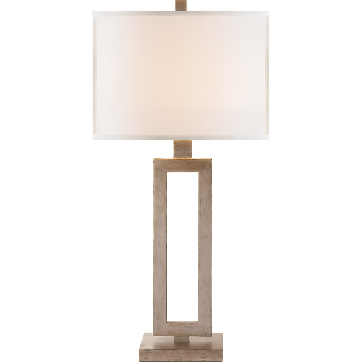 Suzanne Kasler Mod 28 inch 150 watt Burnished Silver Leaf Table Lamp Portable Light