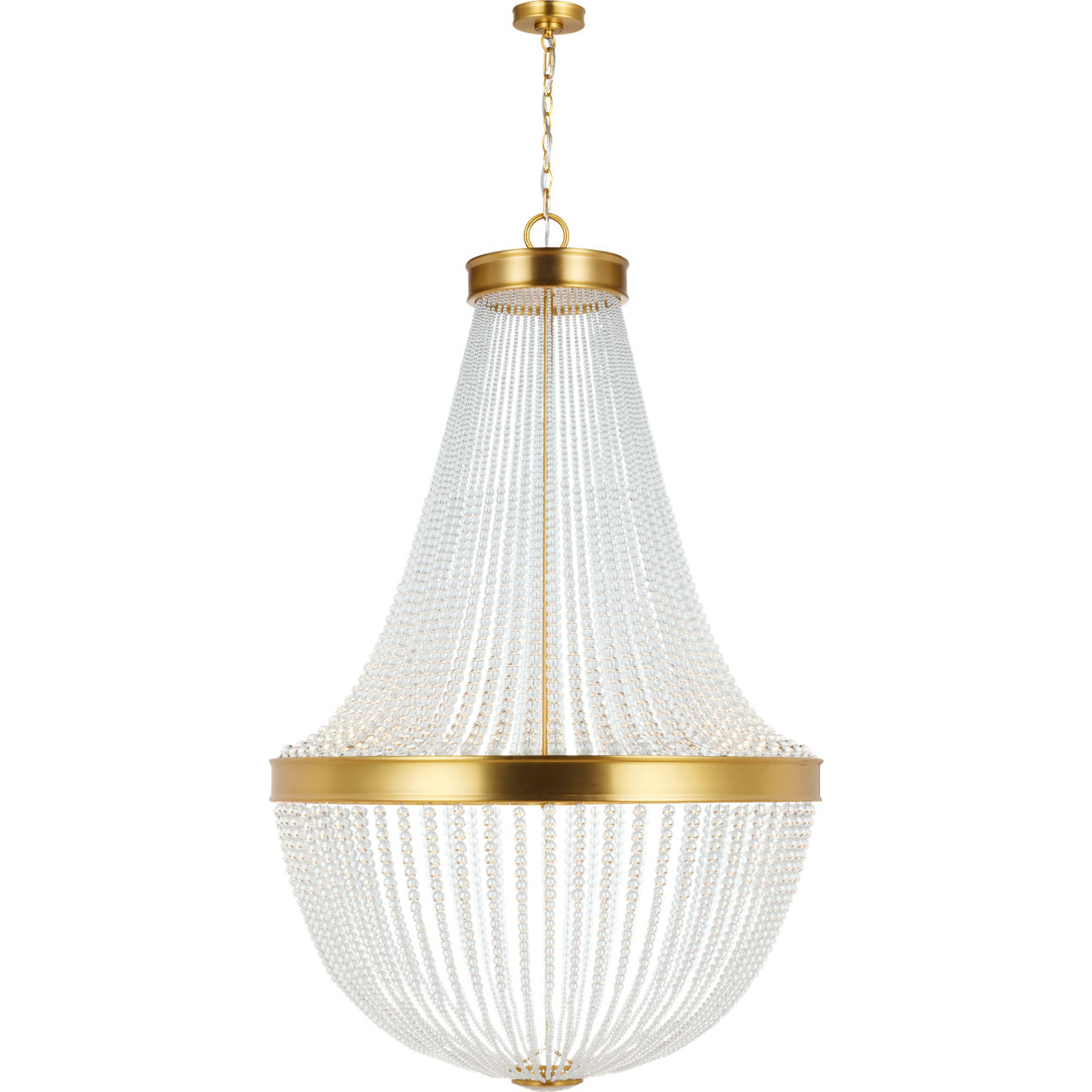 C&M by Chapman & Myers Summerhill 12 Light 36 inch Burnished Brass Chandelier Ceiling Light