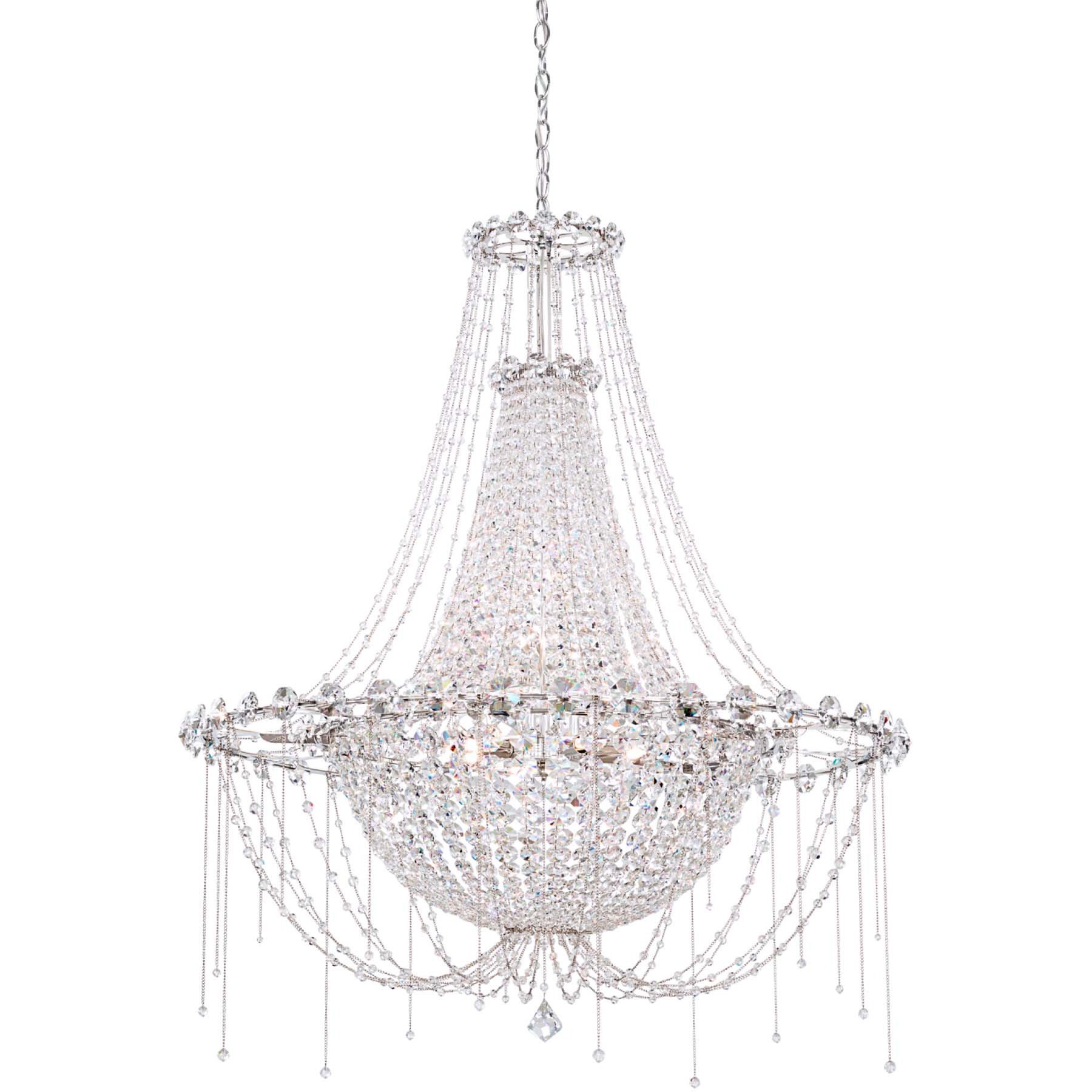 Chrysalita 8 Light 33 inch Polished Stainless Steel Chandelier Ceiling Light in Spectra