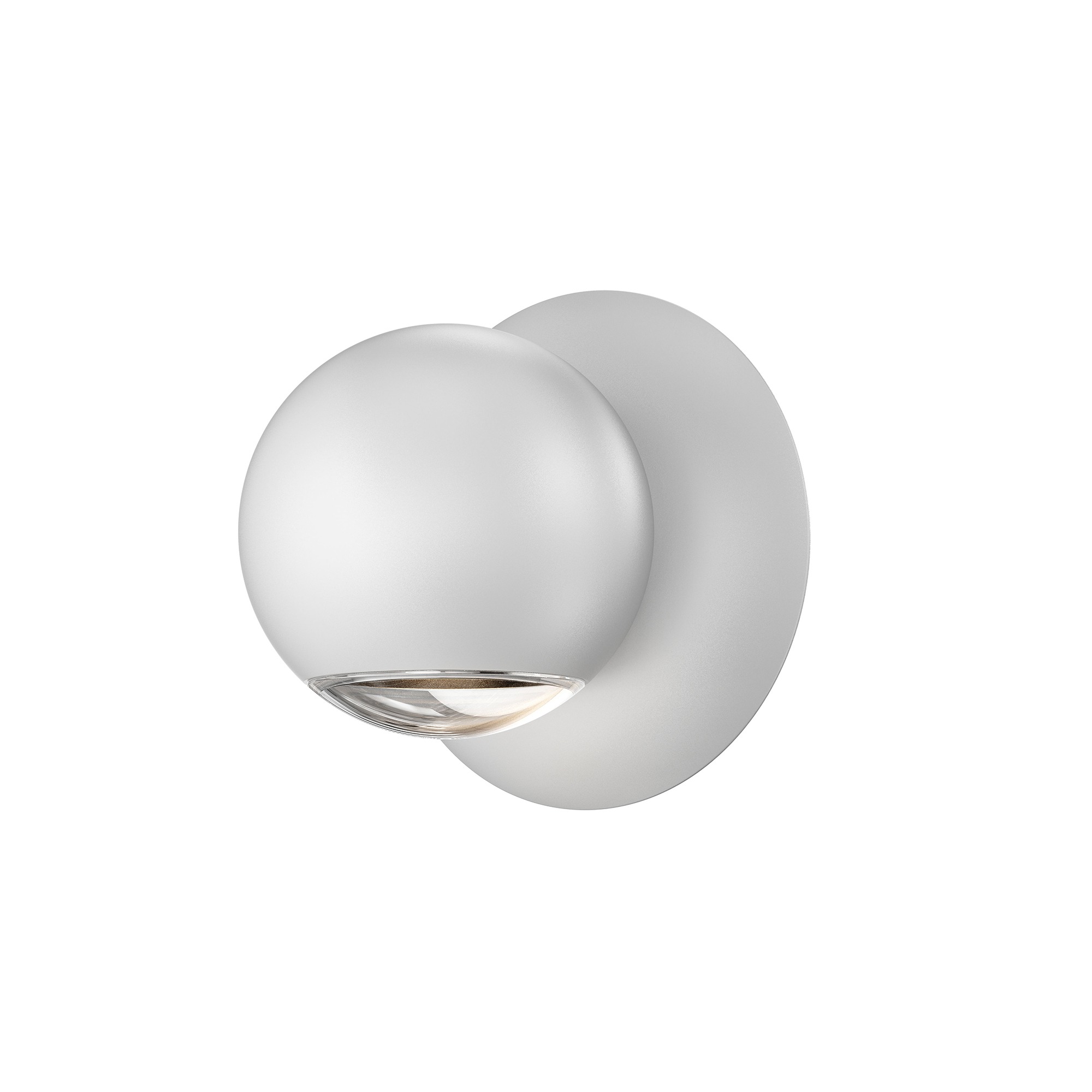 Hemisphere LED 4 inch Textured White Wall Sconce Wall Light