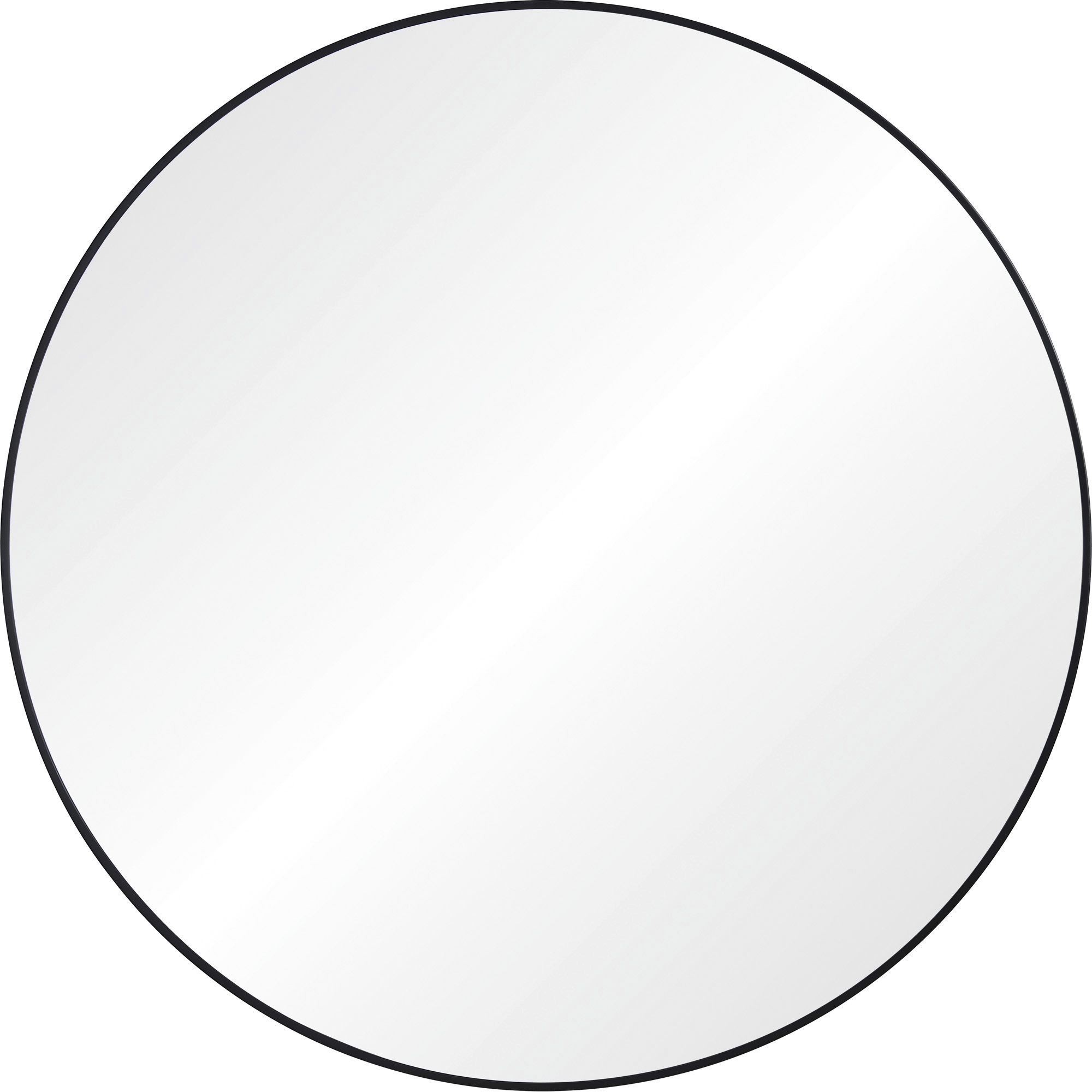 Sami 48 X 48 inch Matte Black and Clear Mirror