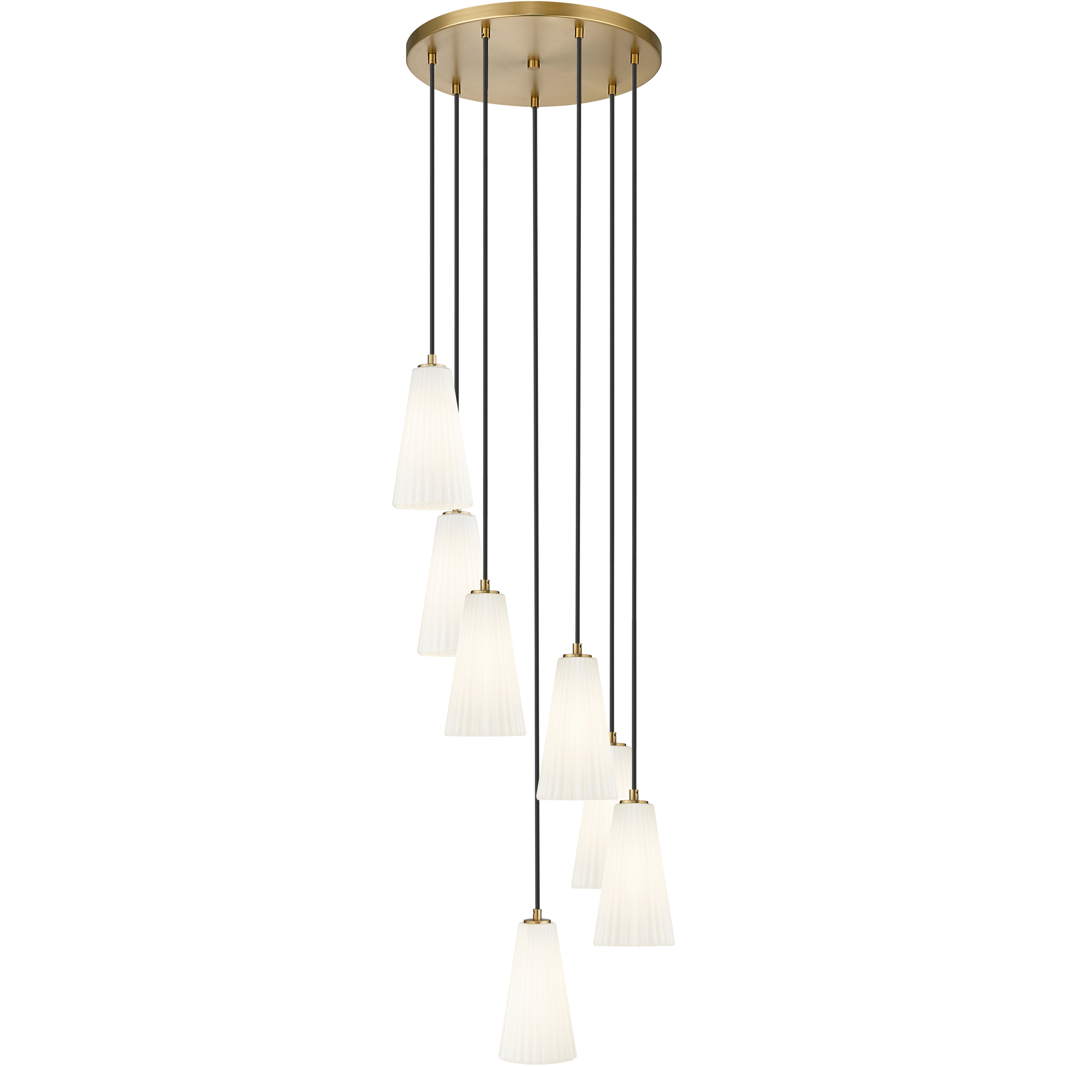Farrell 7 Light 18 inch Modern Gold Chandelier Ceiling Light