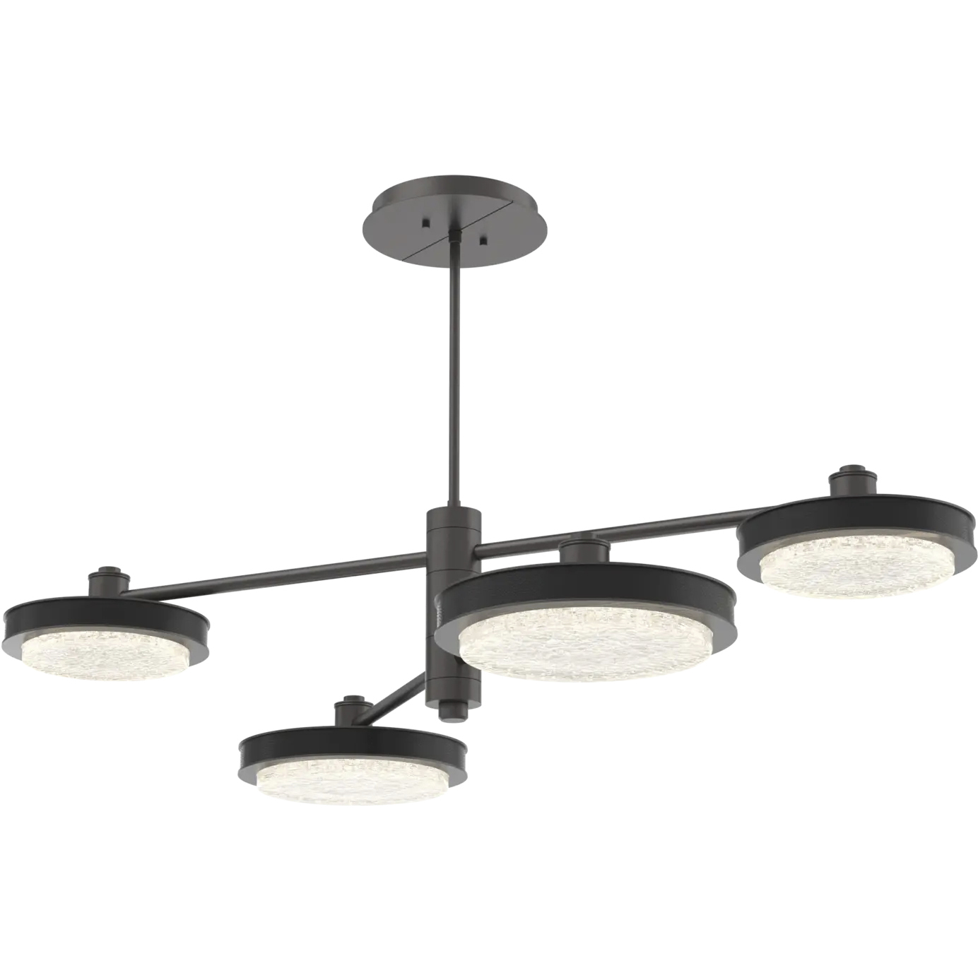 Iris LED 49 inch Graphite with Licorice Mobile Chandelier Ceiling Light