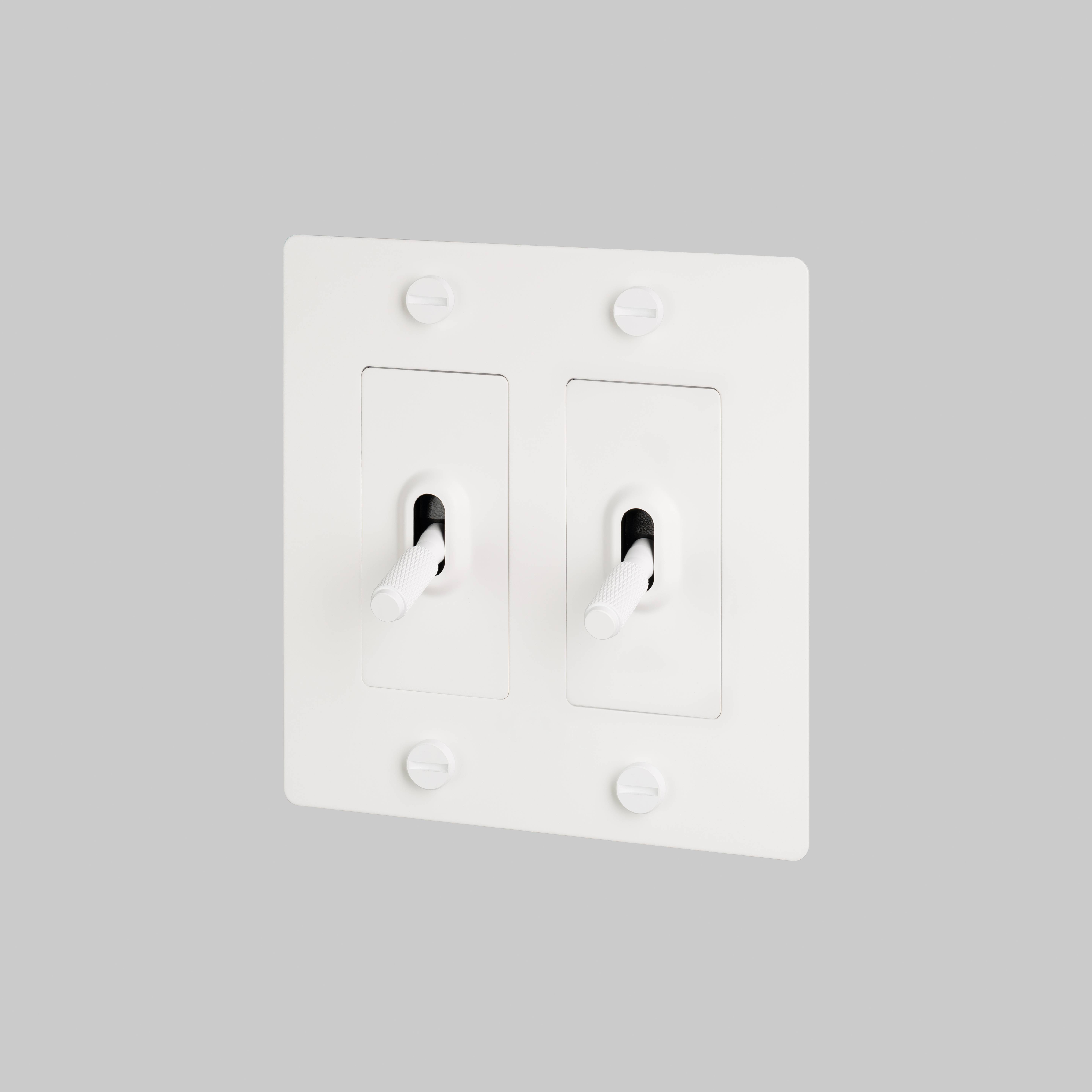 2G Toggle 120-277 White Light Switch