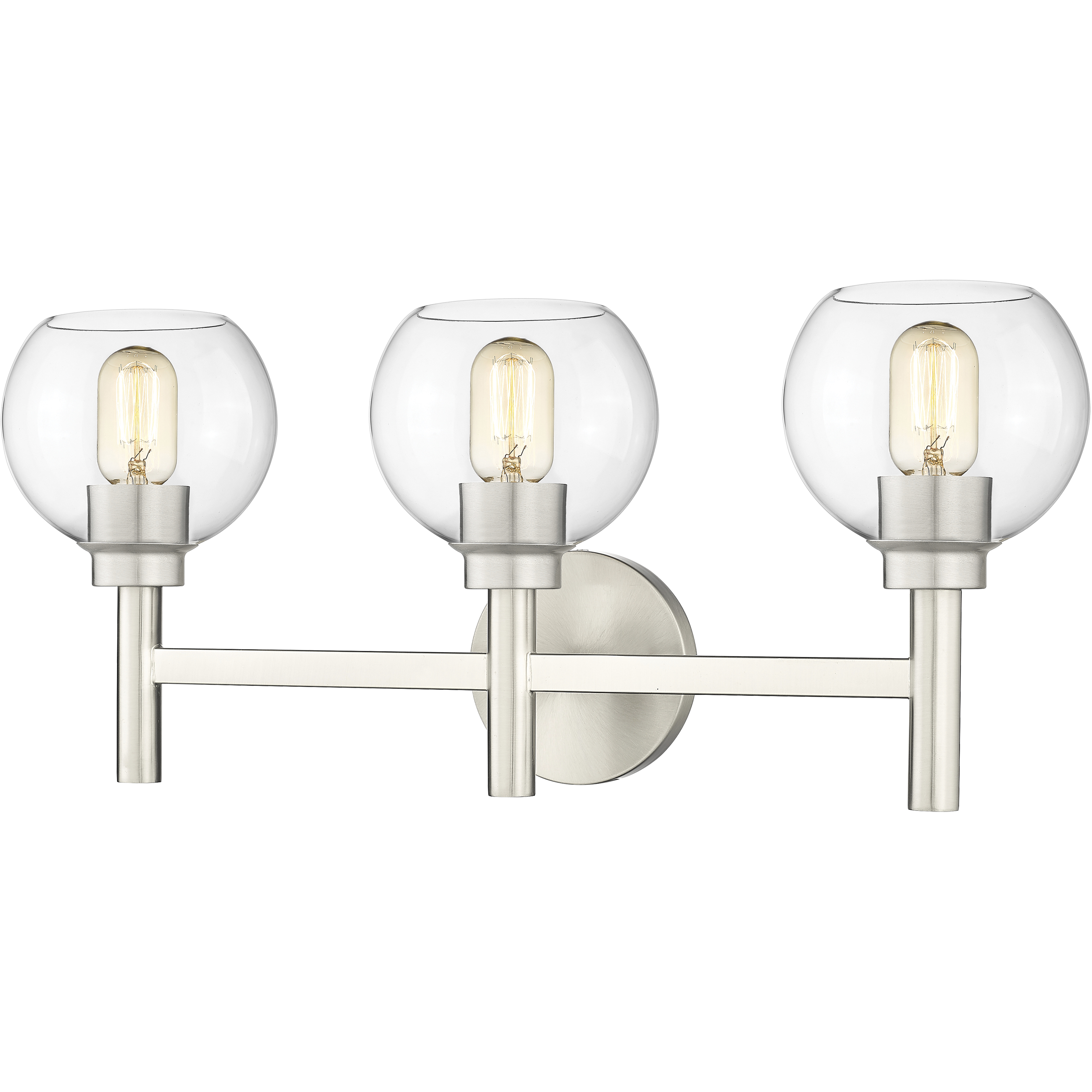 Sutton 3 Light 23.75 inch Brushed Nickel Vanity Wall Light