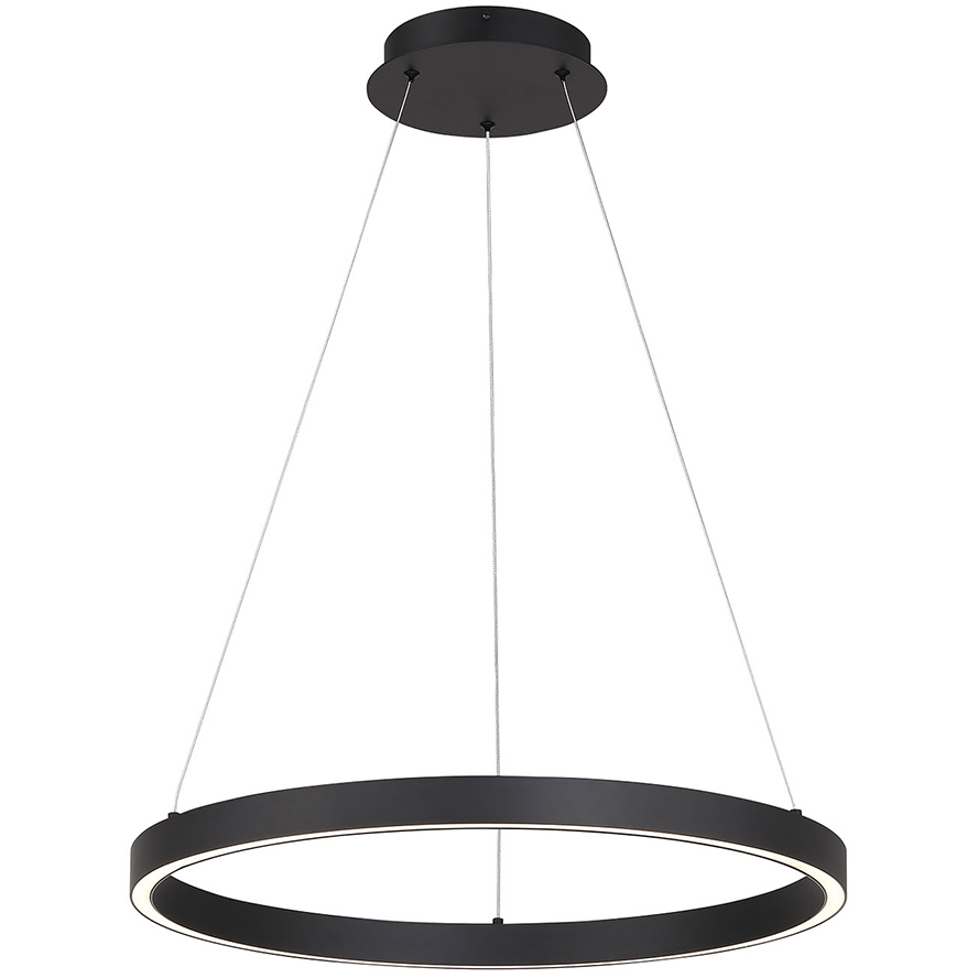 Lunar 23.5 inch Matte Black Pendant Ceiling Light