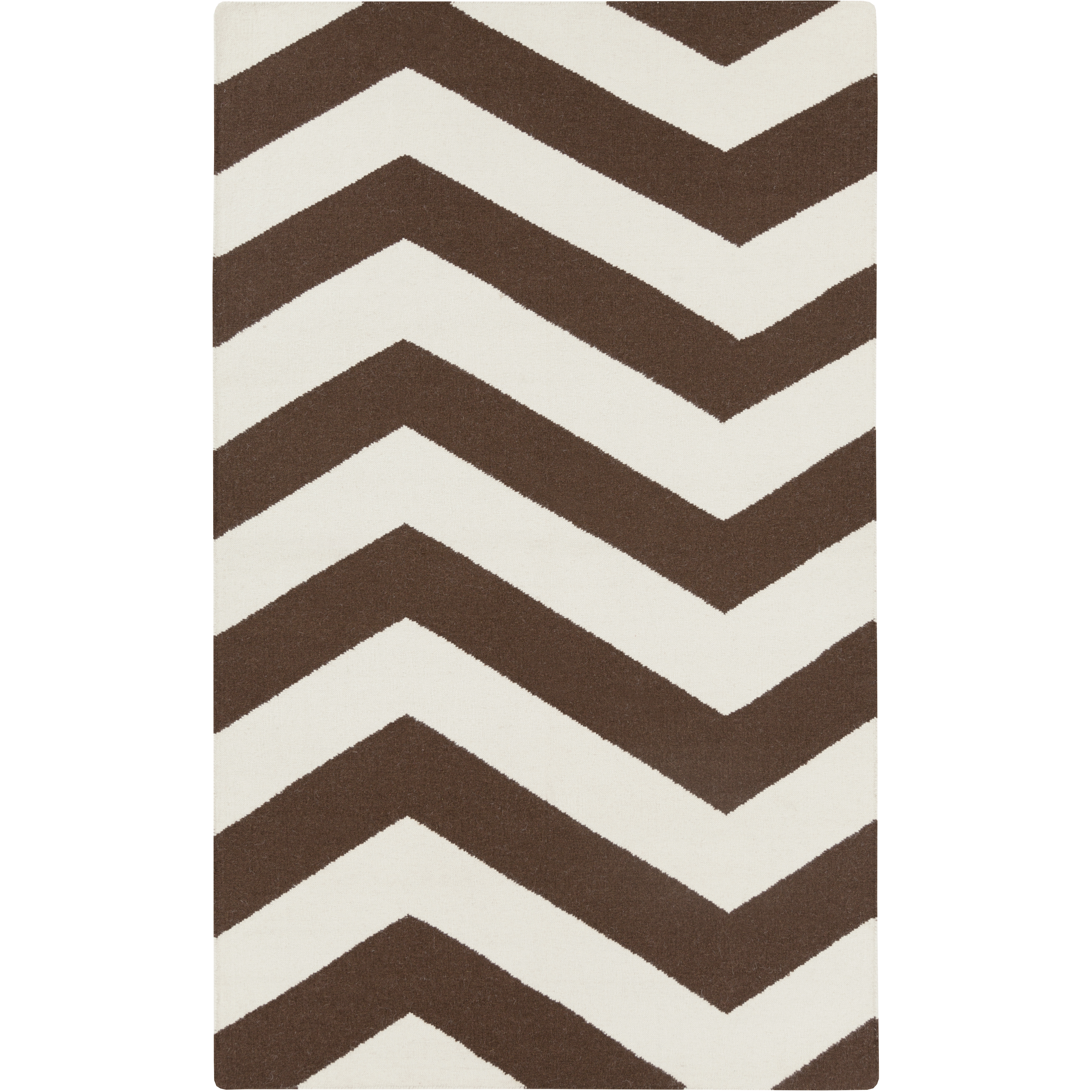 Frontier 66 X 42 inch Dark Brown, Beige Rug