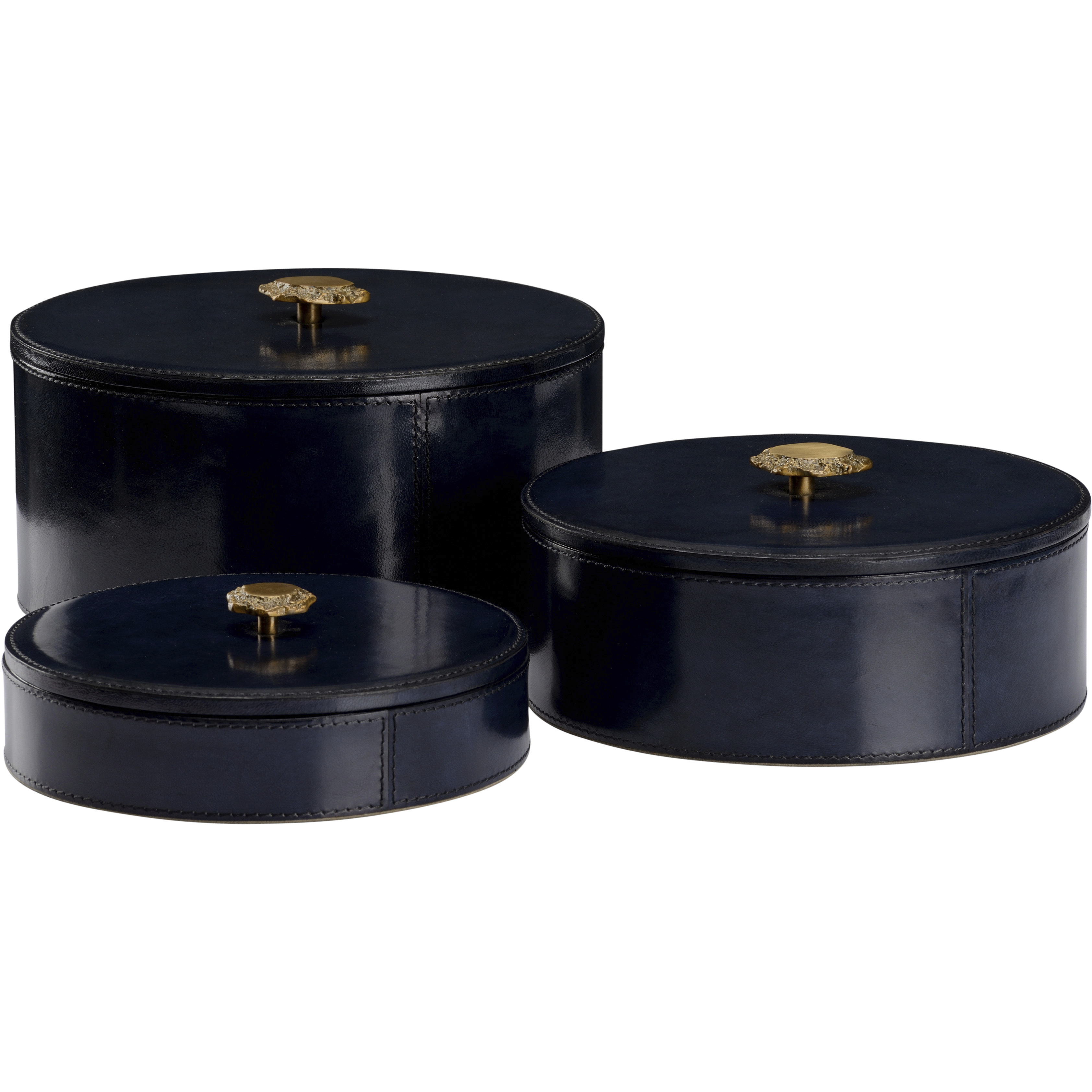 Aberdeen 10.25 inch Blue Boxes, Set of 3