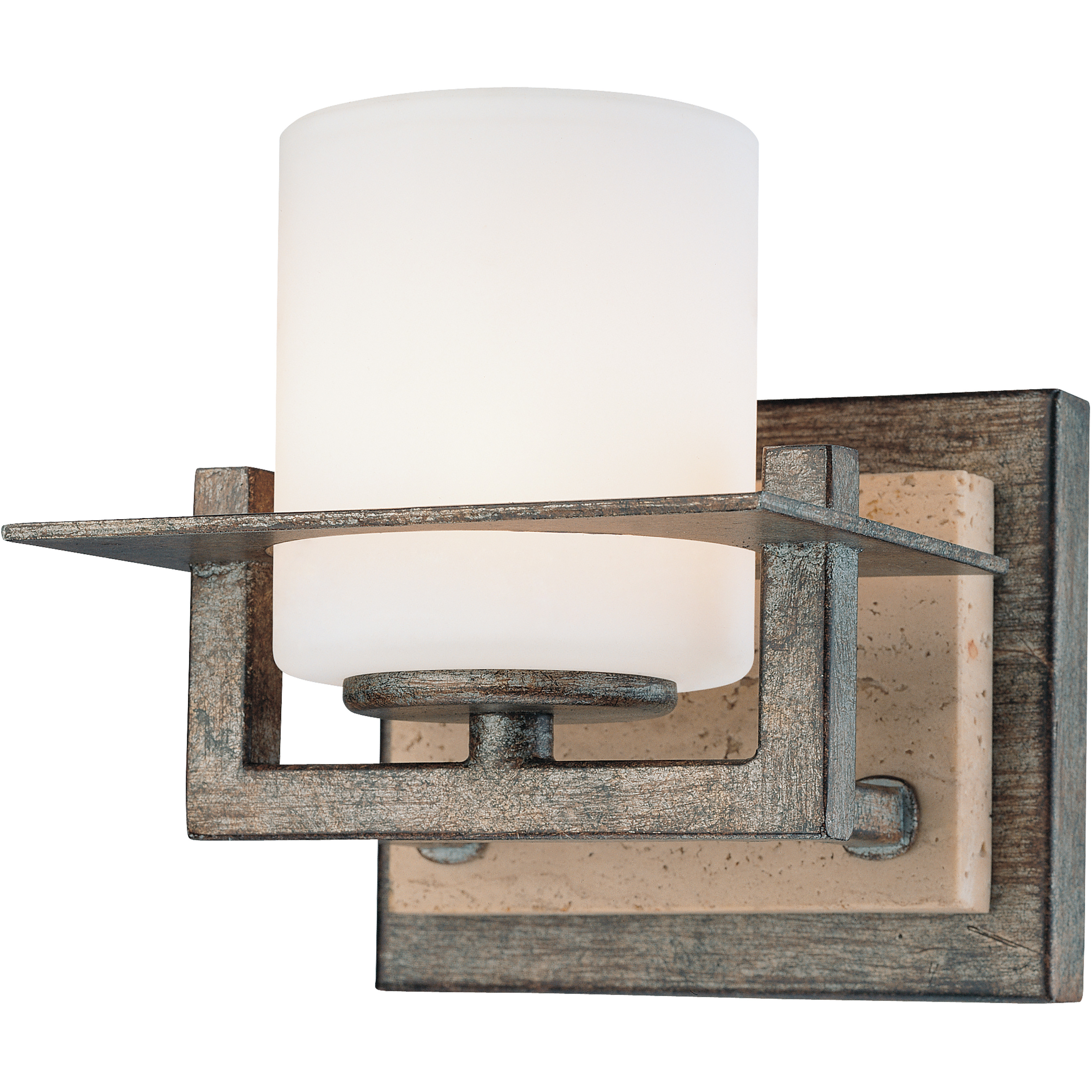 Compositions 1 Light 8 inch Aged Patina Iron Bath Light Wall Light