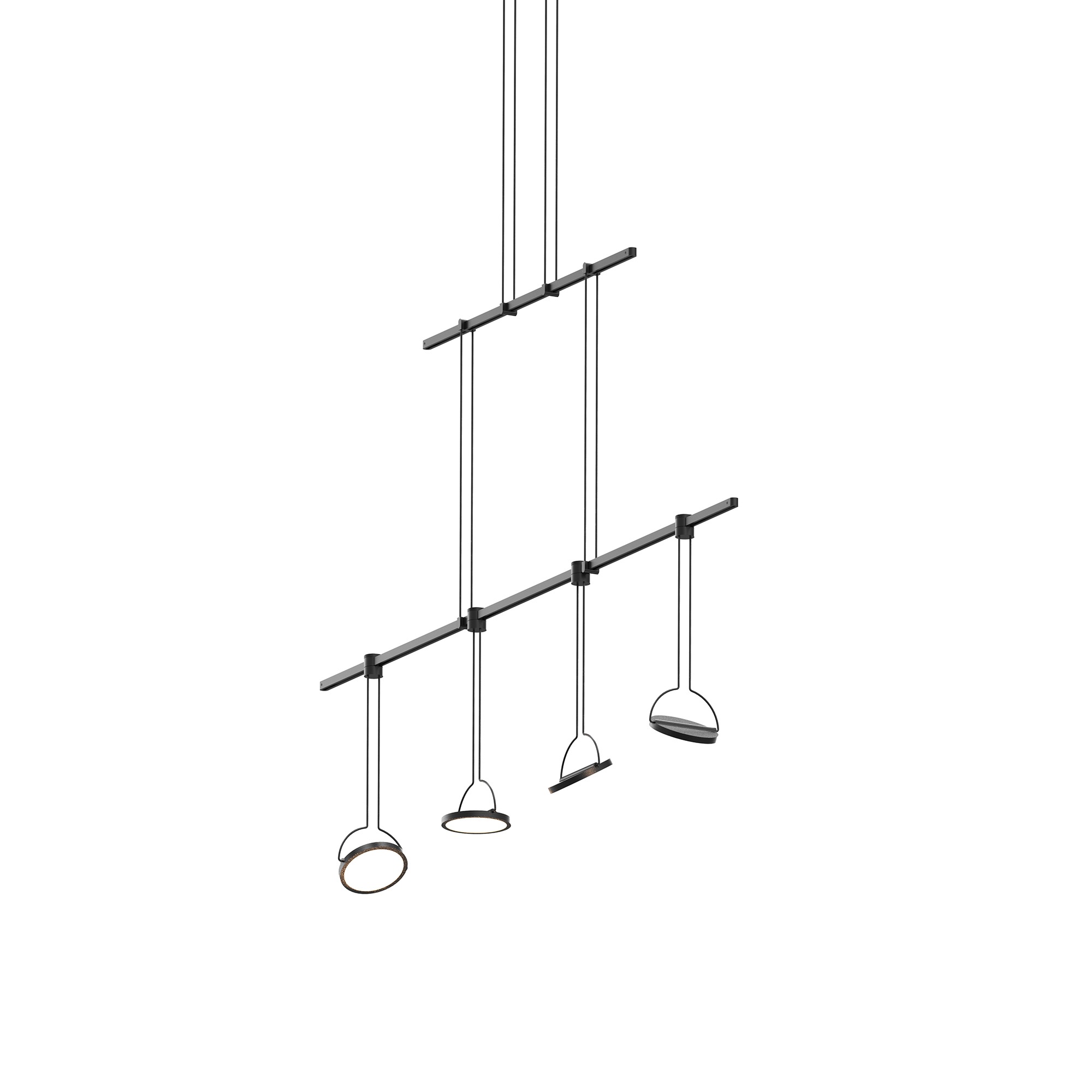 Suspenders LED 37 inch Satin Black Suspension Ceiling Light