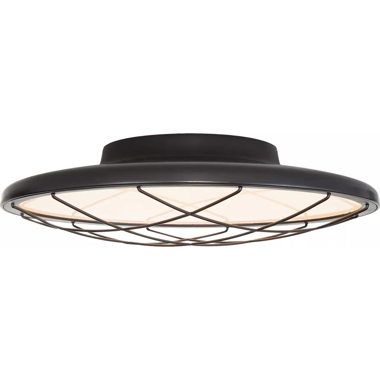 Peter Bristol Dot LED 13.75 inch Matte Black Flush Mount Ceiling Light in Matte Bronze
