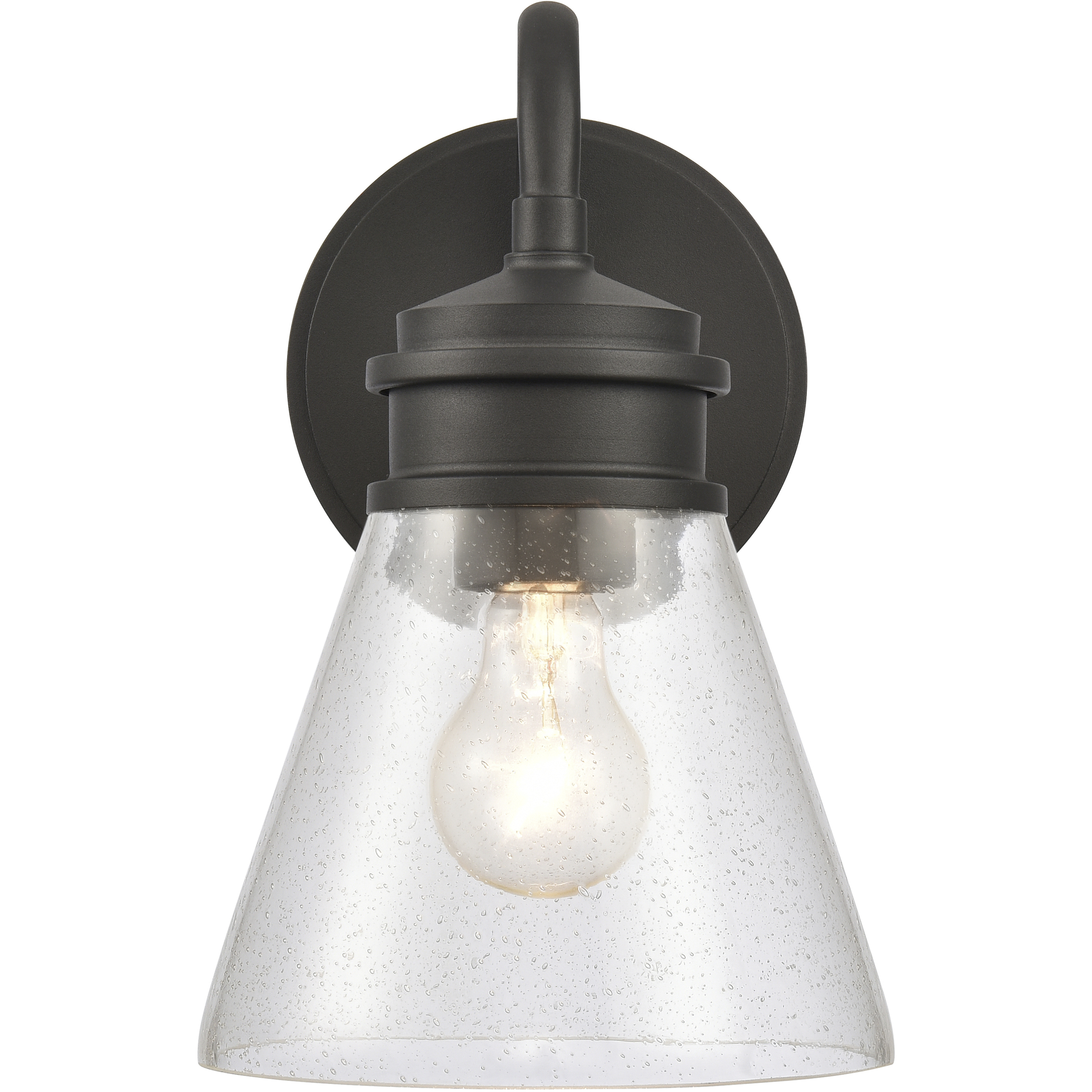 Dovas 1 Light 11.5 inch Textured Black Outdoor Wall Sconce