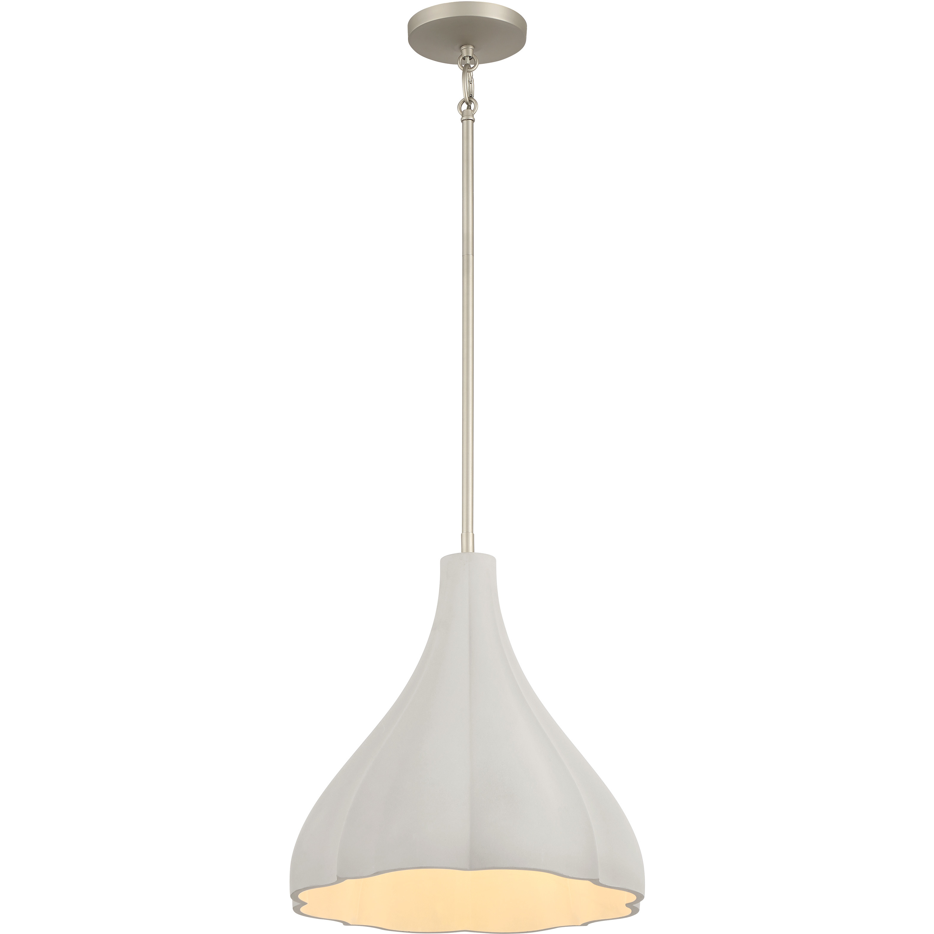 Sima 1 Light 12.25 inch Burnished Nickel Pendant Ceiling Light