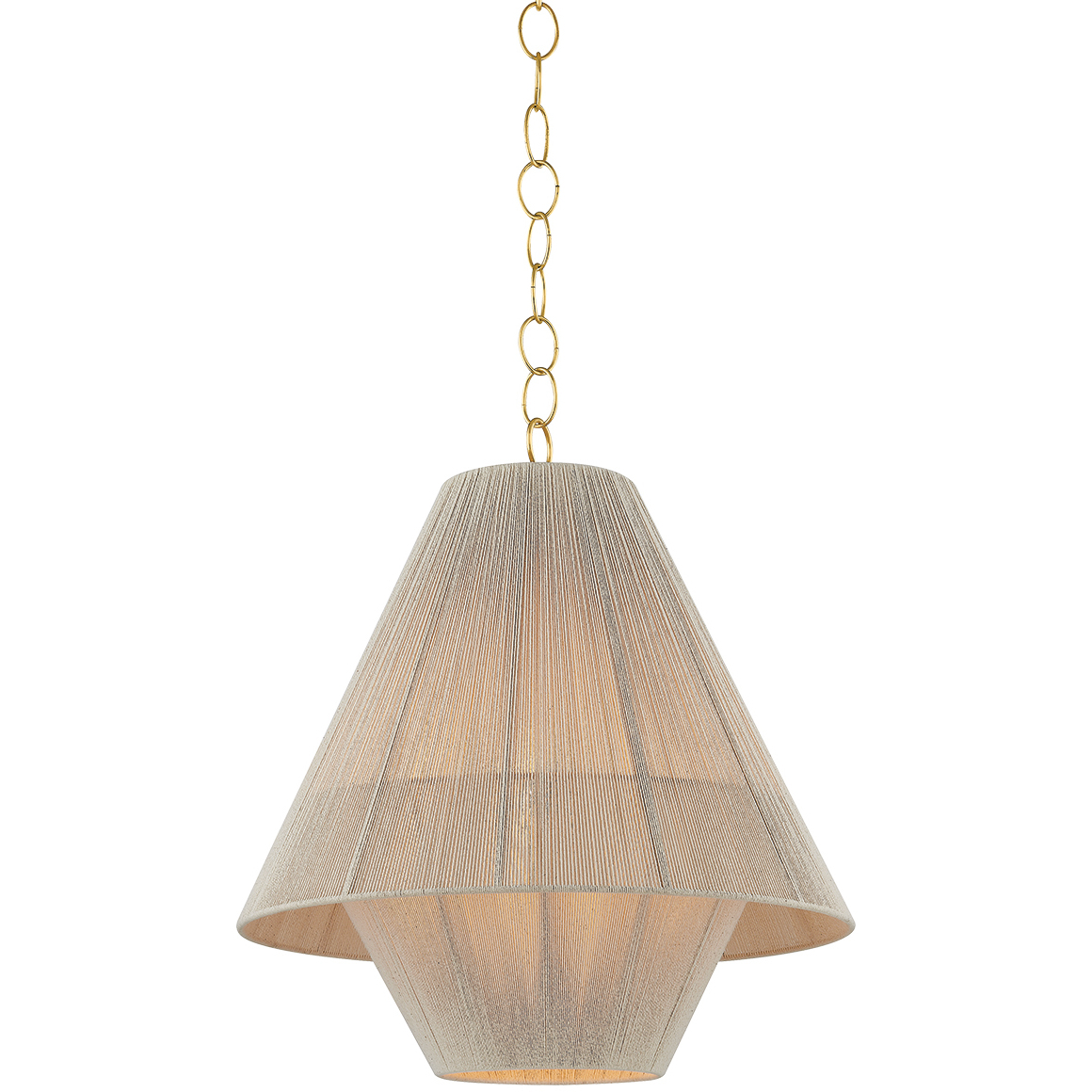 Eleanor 1 Light 20 inch Aged Brass Pendant Ceiling Light