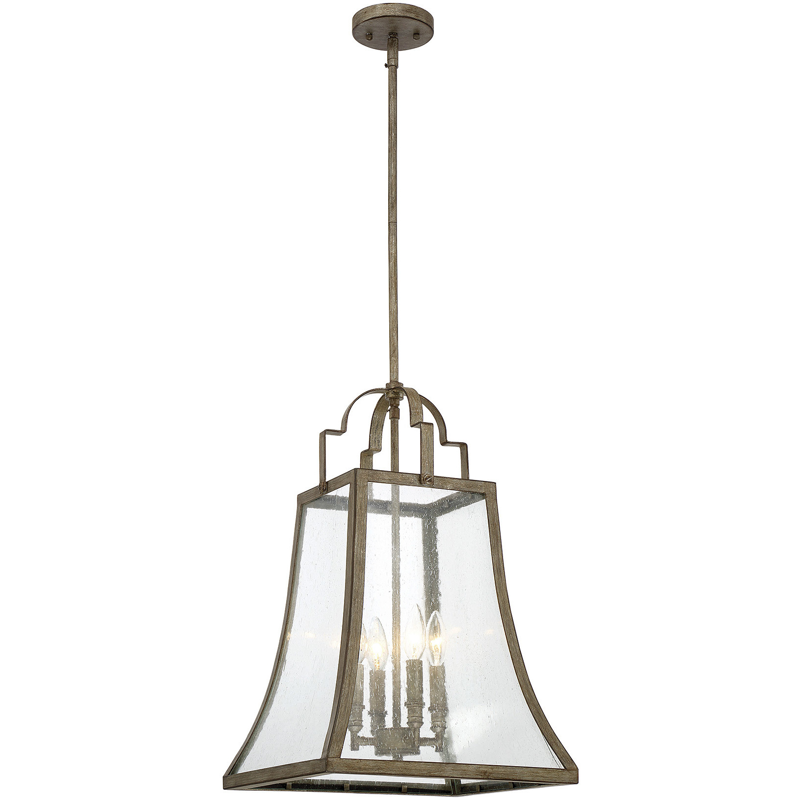 Belle 4 Light 14 inch Chateau Linen Pendant Ceiling Light