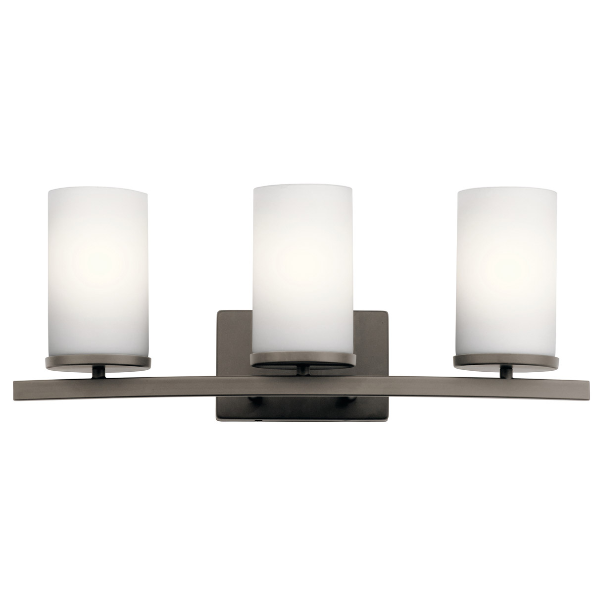 Crosby 3 Light 23 inch Olde Bronze Wall Mt Bath 3 Arm Wall Light