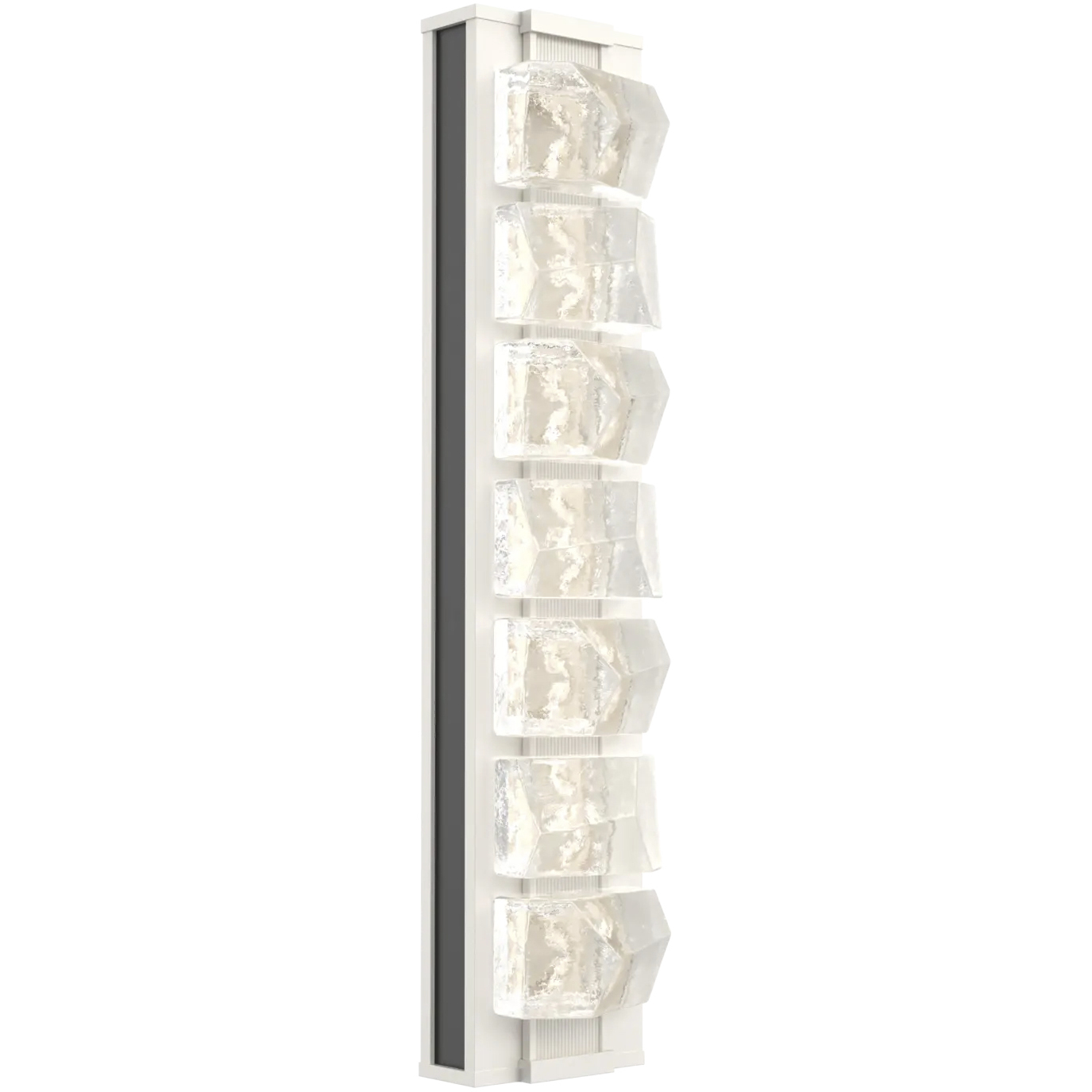 Tessera LED 5.1 inch Salt White with Matte Black Sconce Wall Light
