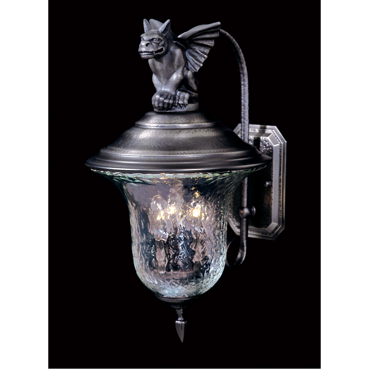 Carcassonne 3 Light 19 inch Raw Copper Exterior Wall Mount