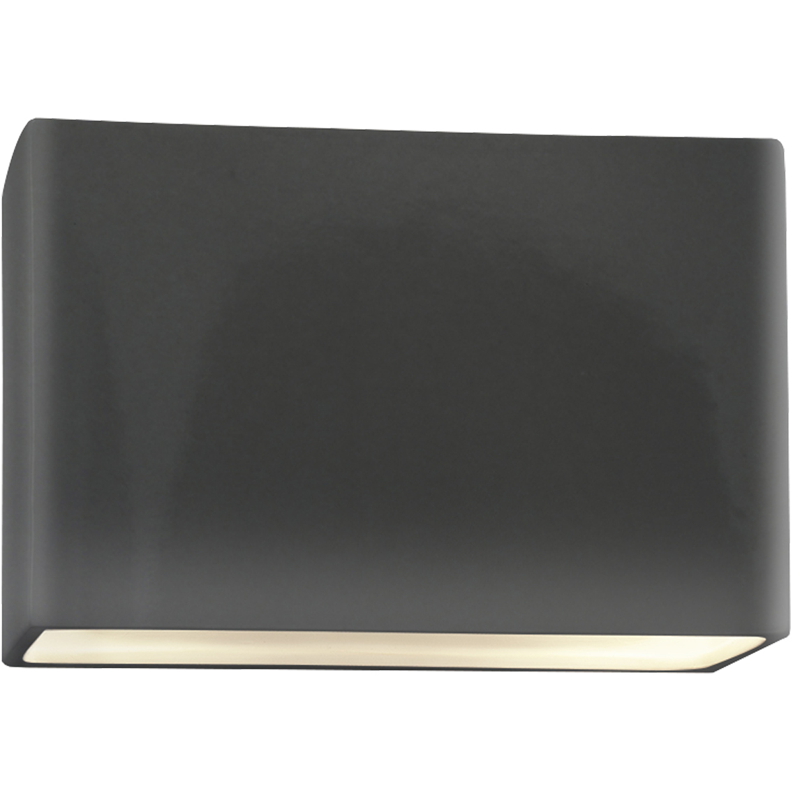 Ambiance Collection LED 10 inch Gloss Grey Outdoor Wall Sconce
