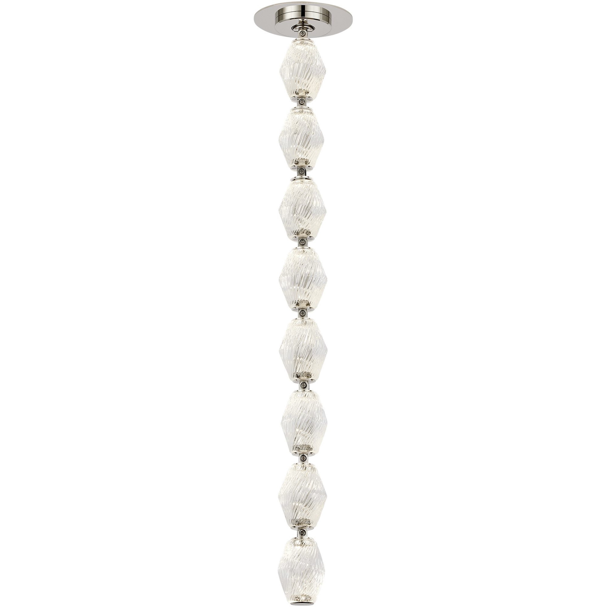 Sean Lavin Collier LED Polished Nickel Pendant Ceiling Light, Integrated LED
