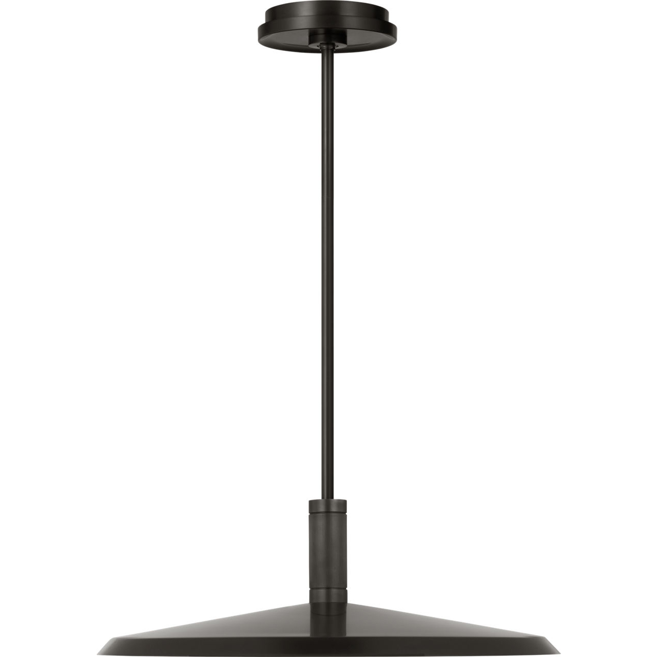 Avroko Saucer Direct LED 18 inch Bronze and Darkened Brass Pendant Ceiling Light