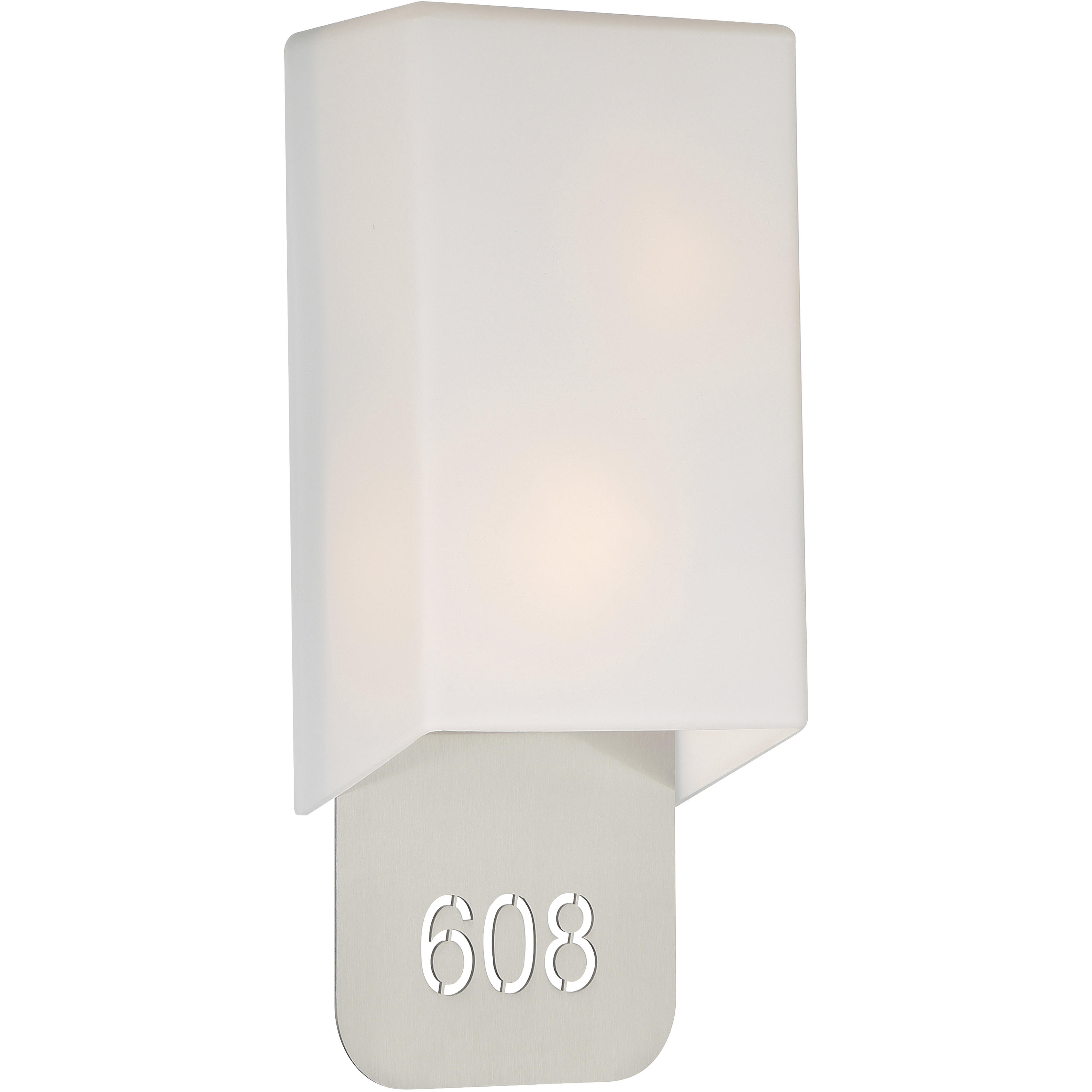 D&eacute;cor 2 Light 6 inch Brushed Steel ADA Wall Sconce Wall Light