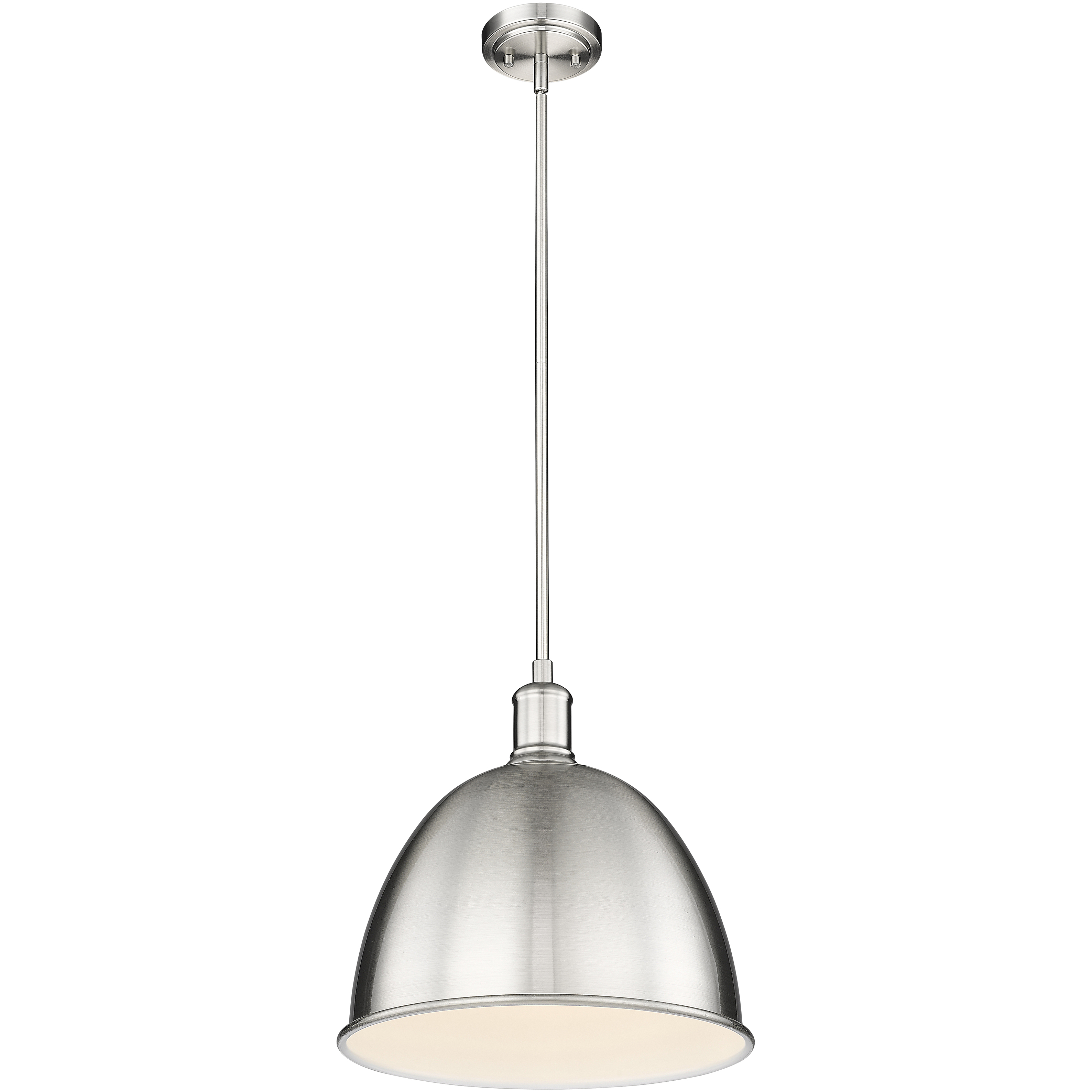 Sawyer 1 Light 12.5 inch Brushed Nickel Pendant Ceiling Light