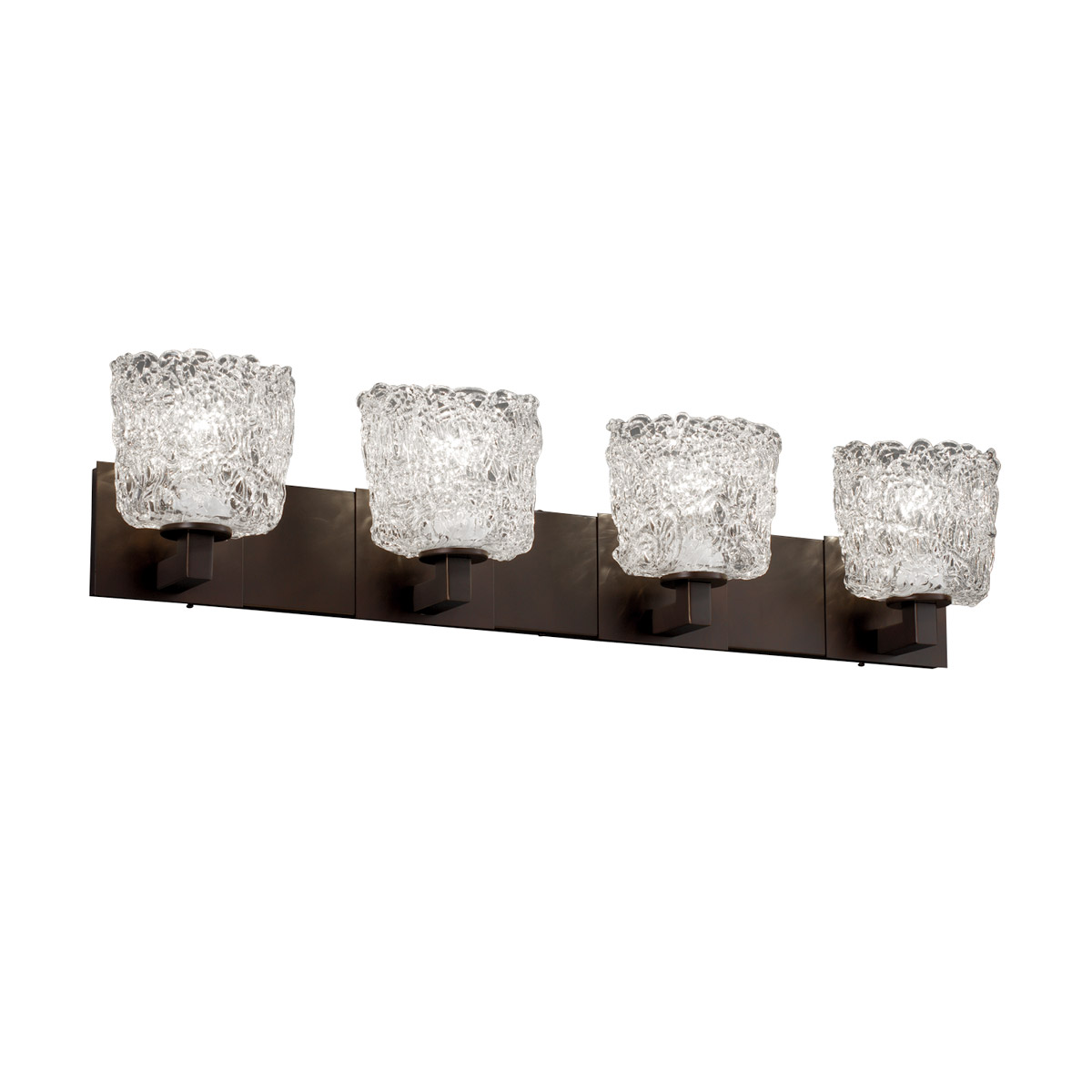 Veneto Luce Bath Bar Wall Light in Dark Bronze, Lace (Veneto Luce), Oval, Incandescent