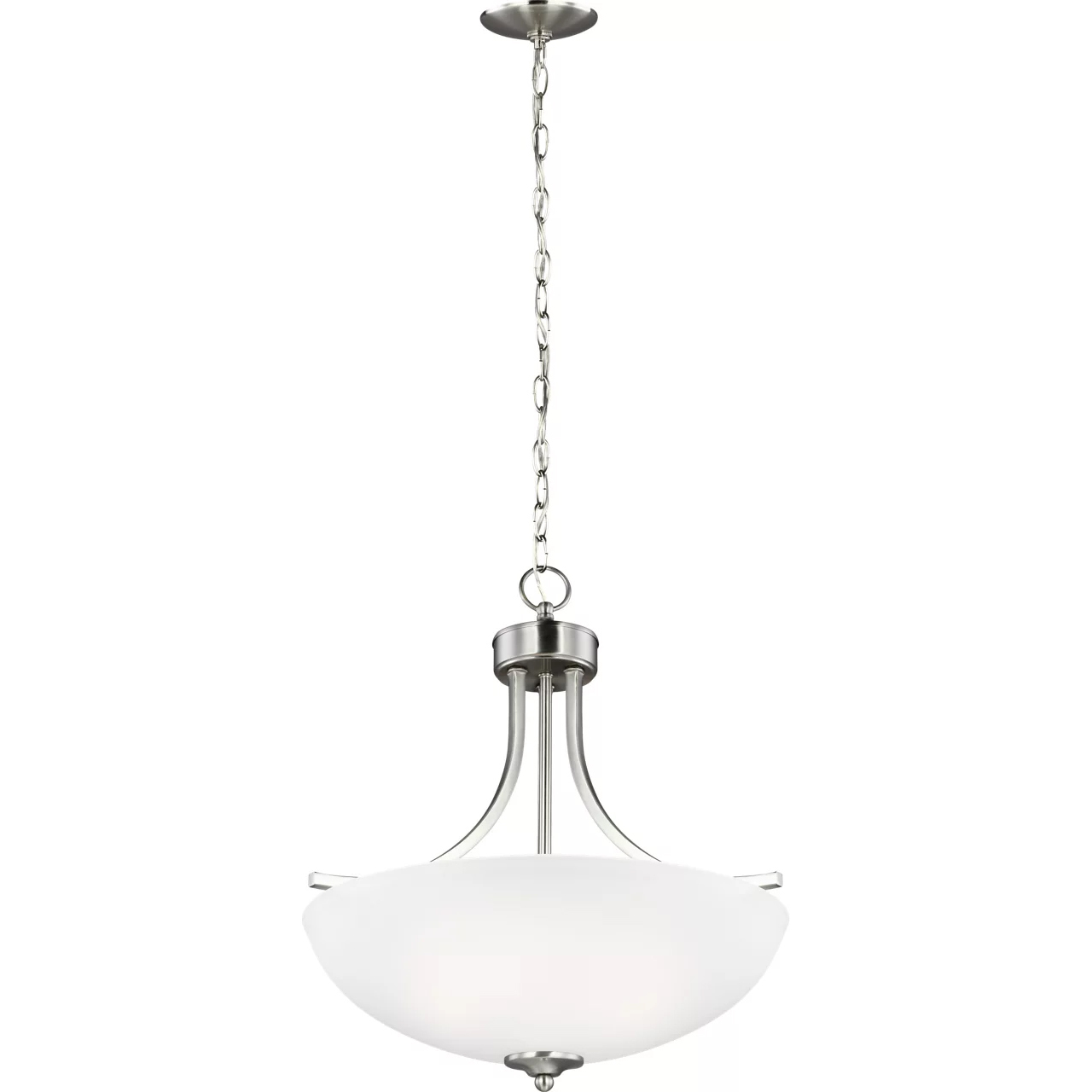 Geary 3 Light 18.63 inch Brushed Nickel Pendant Ceiling Light