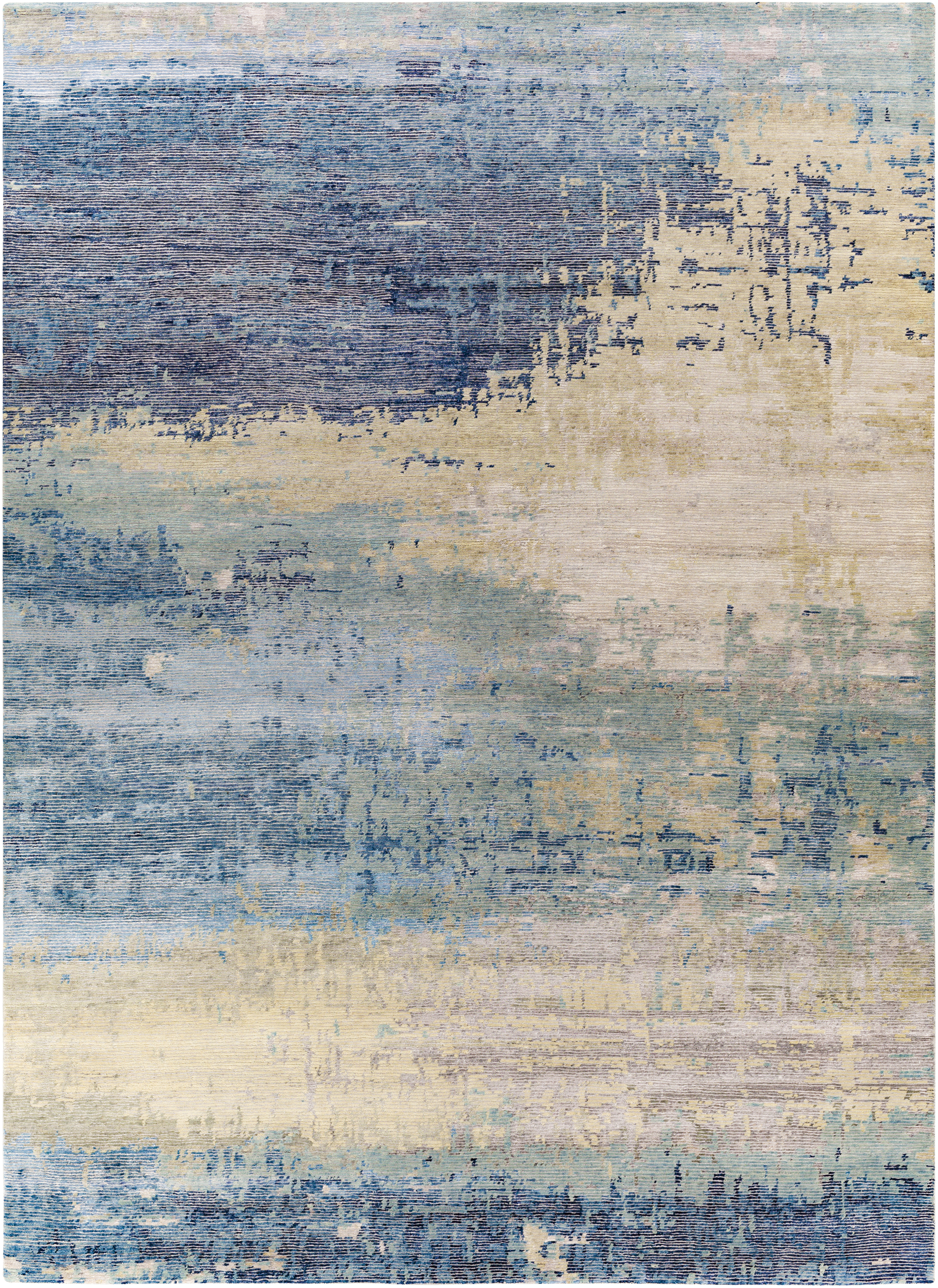 Baranof 132 X 96 inch Sky Blue Rug in 8 x 11, Rectangle