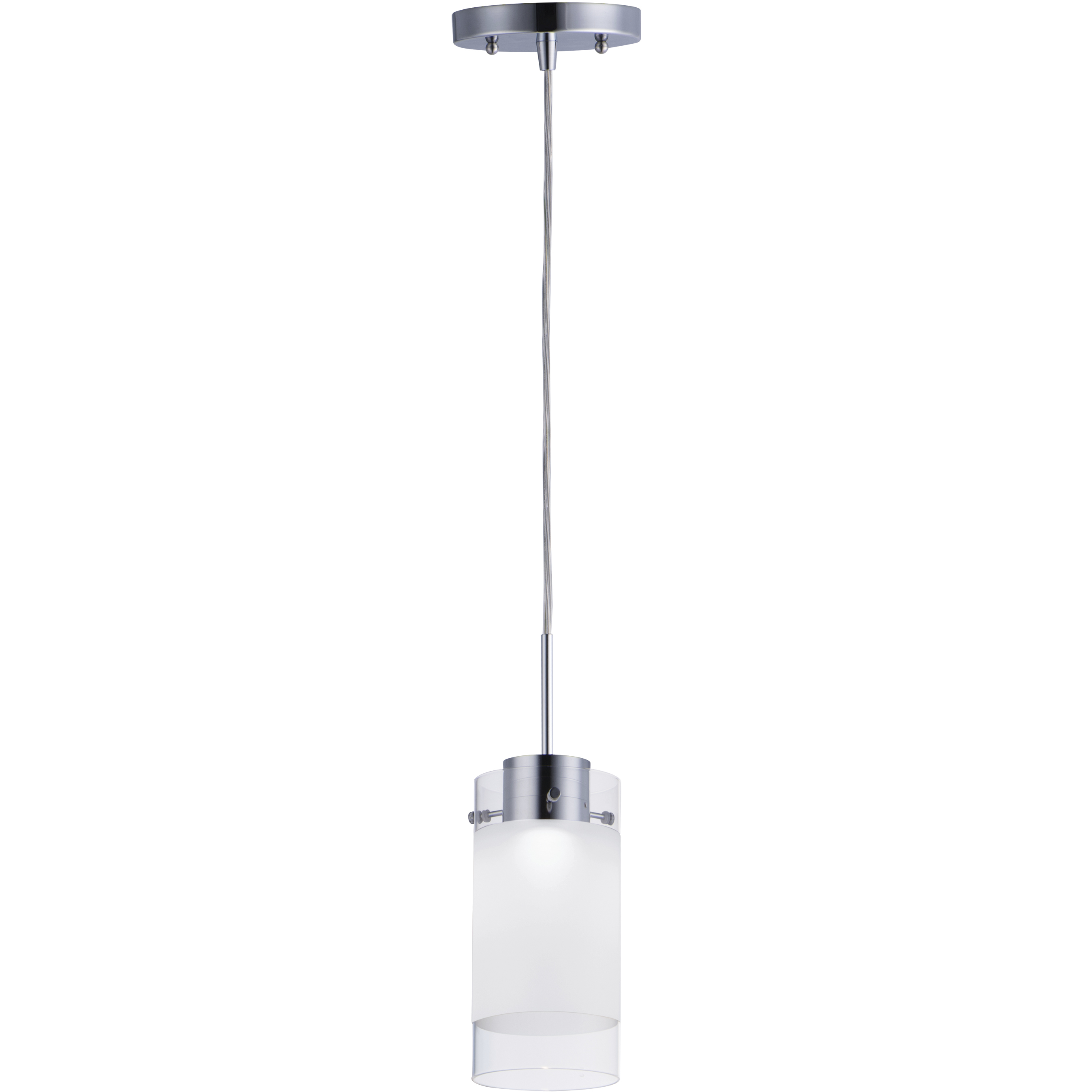Scope LED 4.5 inch Polished Chrome Single Pendant Ceiling Light