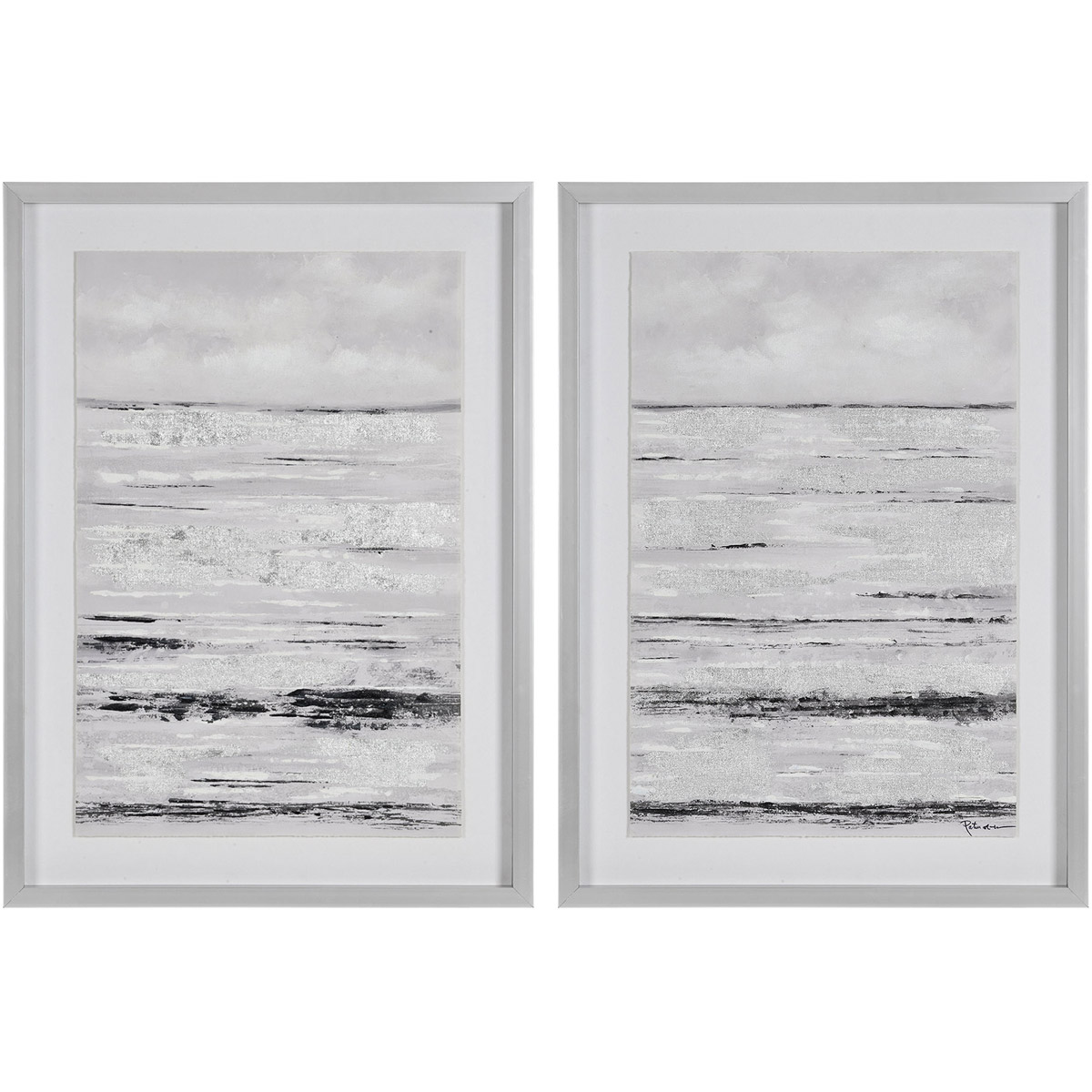 Delmar Glass Wall Art, Set of 2