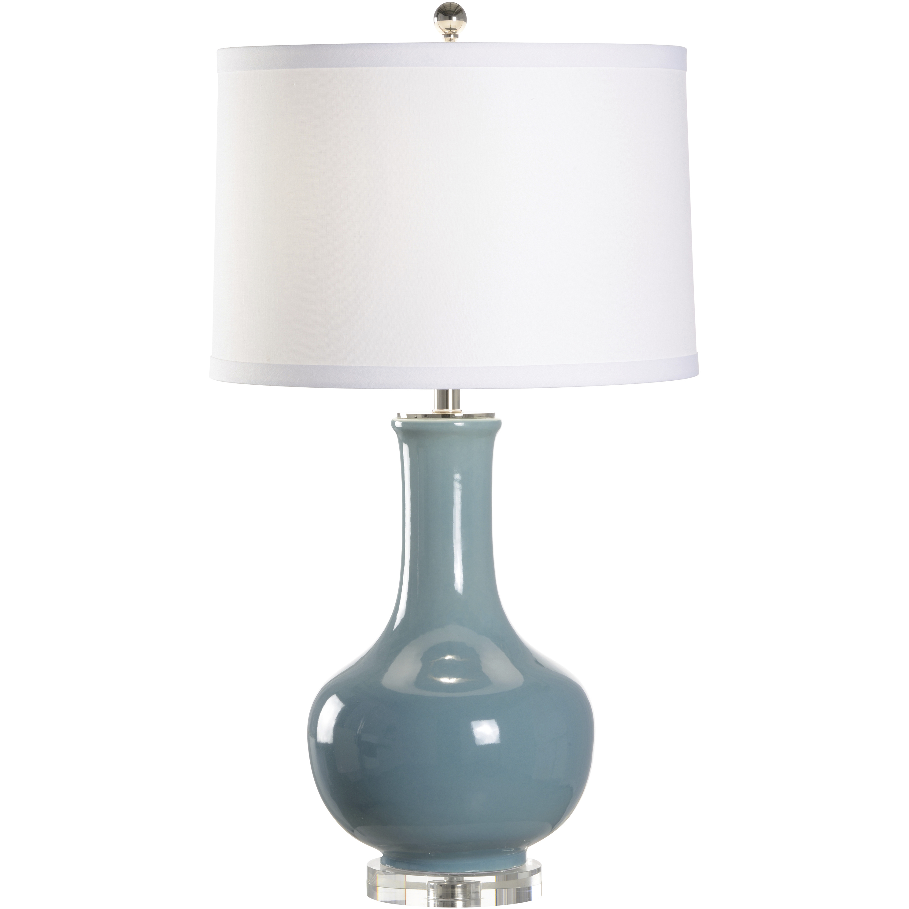 Eva 23.5 inch 100 watt Blue Table Lamp Portable Light